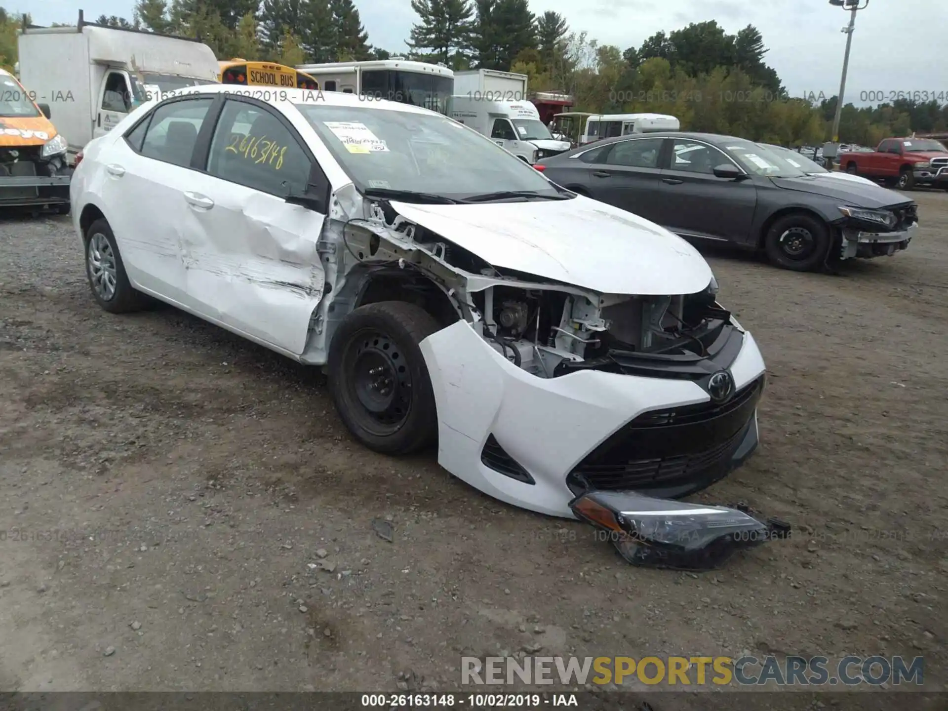 1 Photograph of a damaged car 2T1BURHEXKC126148 TOYOTA COROLLA 2019