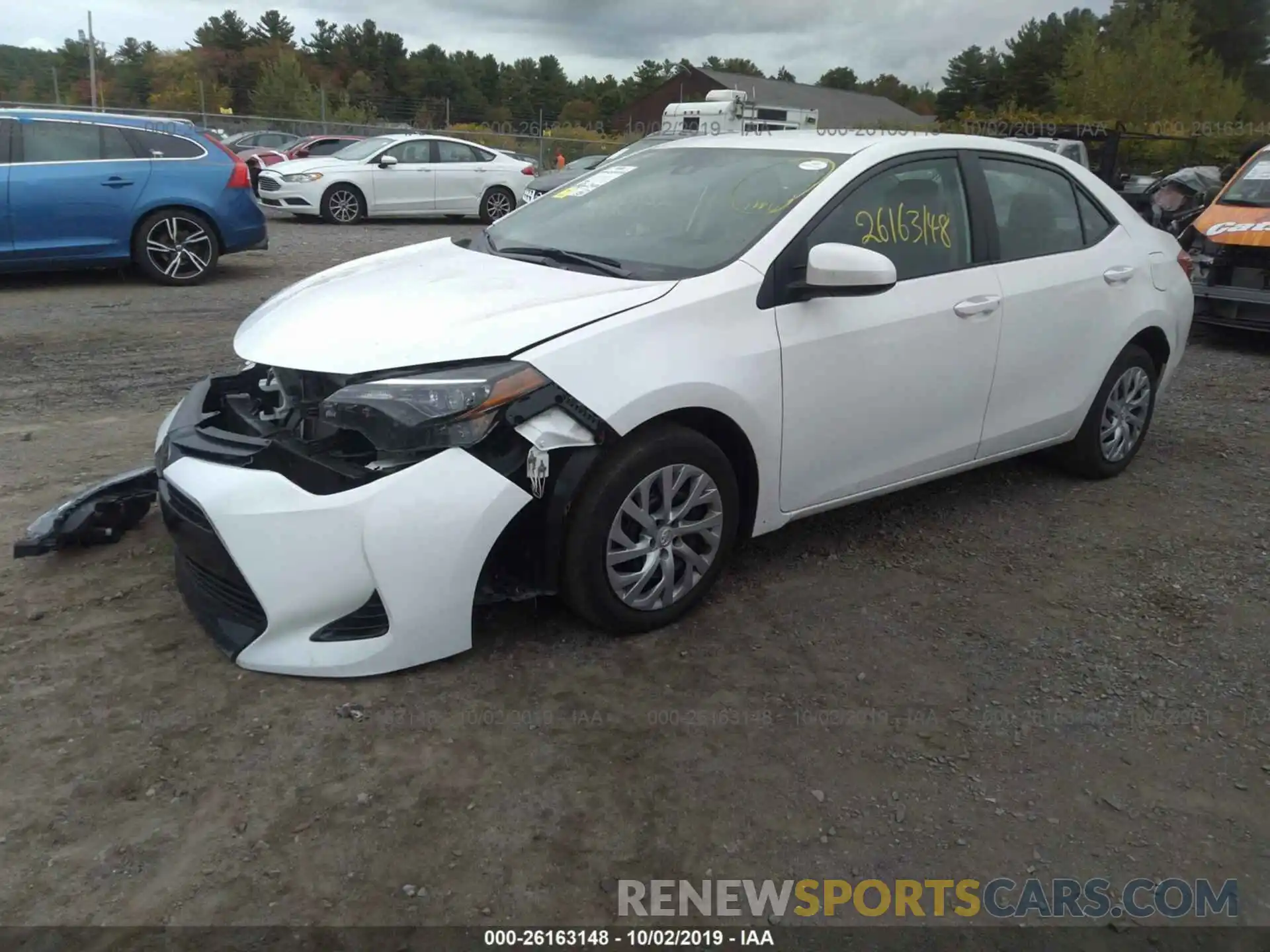 2 Photograph of a damaged car 2T1BURHEXKC126148 TOYOTA COROLLA 2019