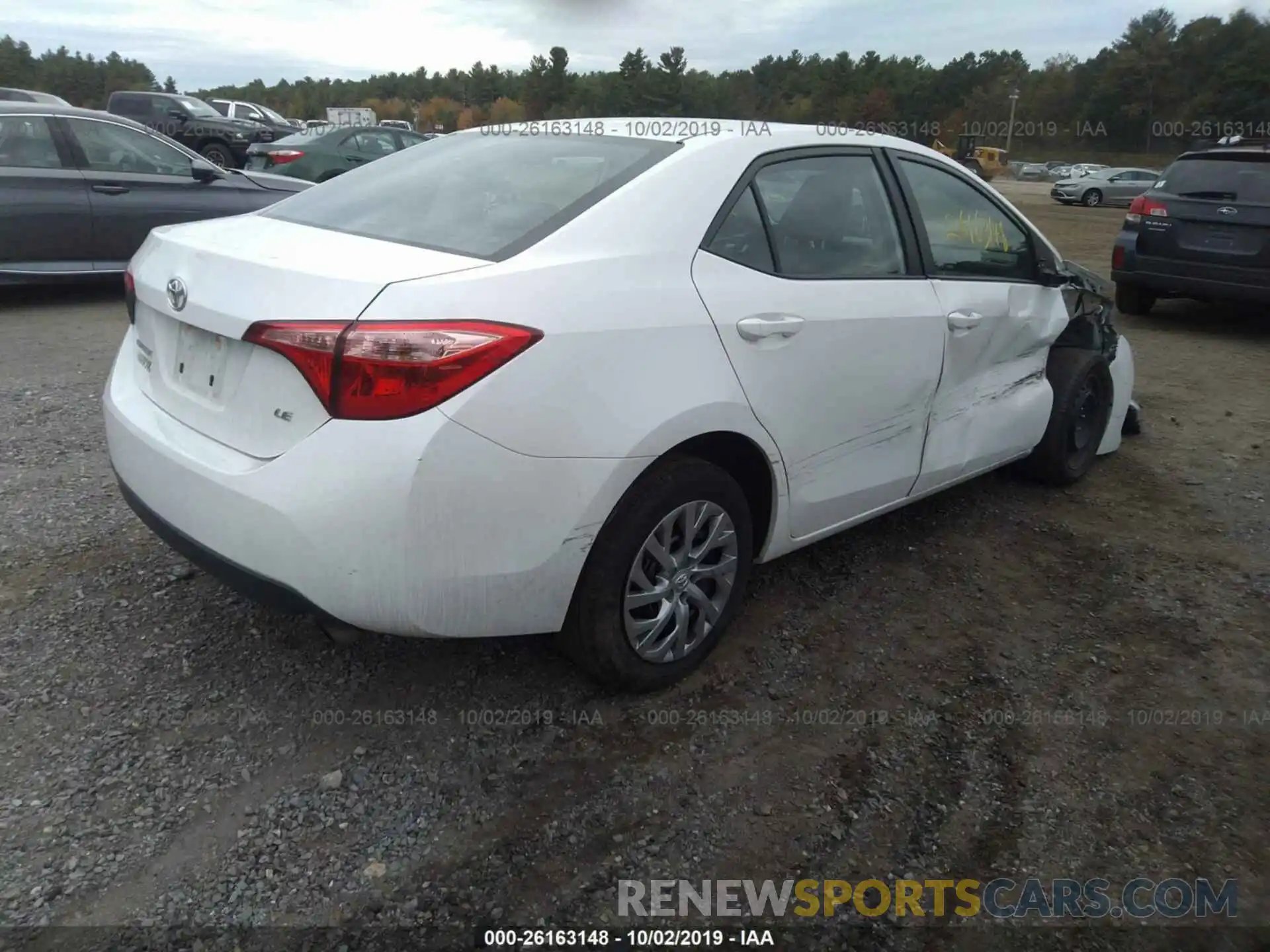 4 Photograph of a damaged car 2T1BURHEXKC126148 TOYOTA COROLLA 2019