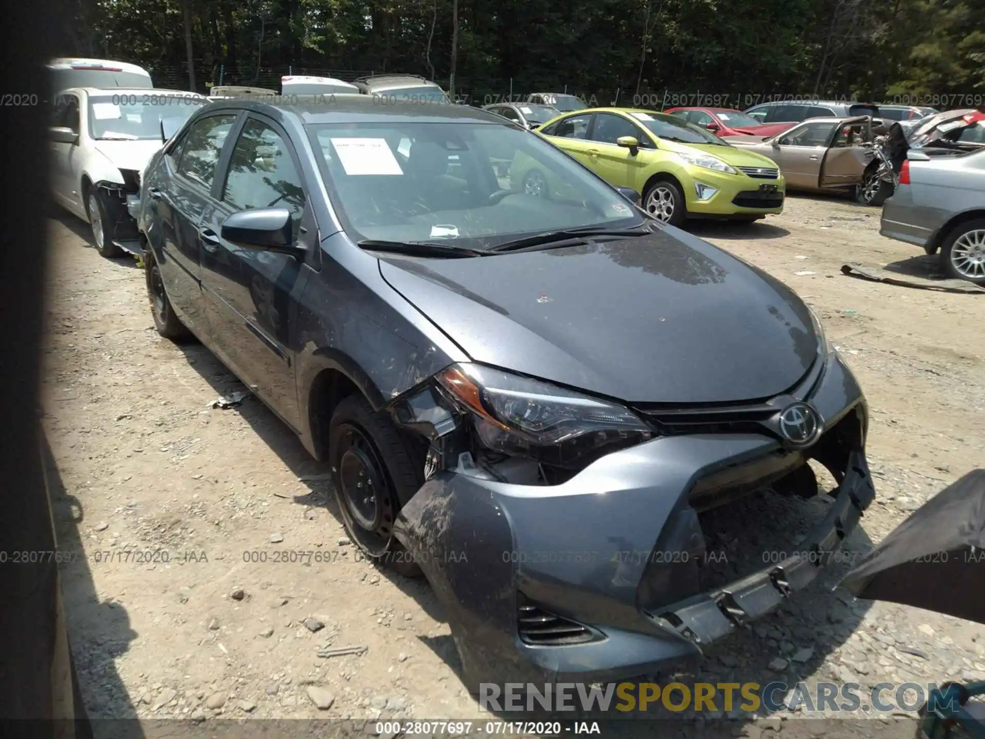 1 Photograph of a damaged car 2T1BURHEXKC126828 TOYOTA COROLLA 2019