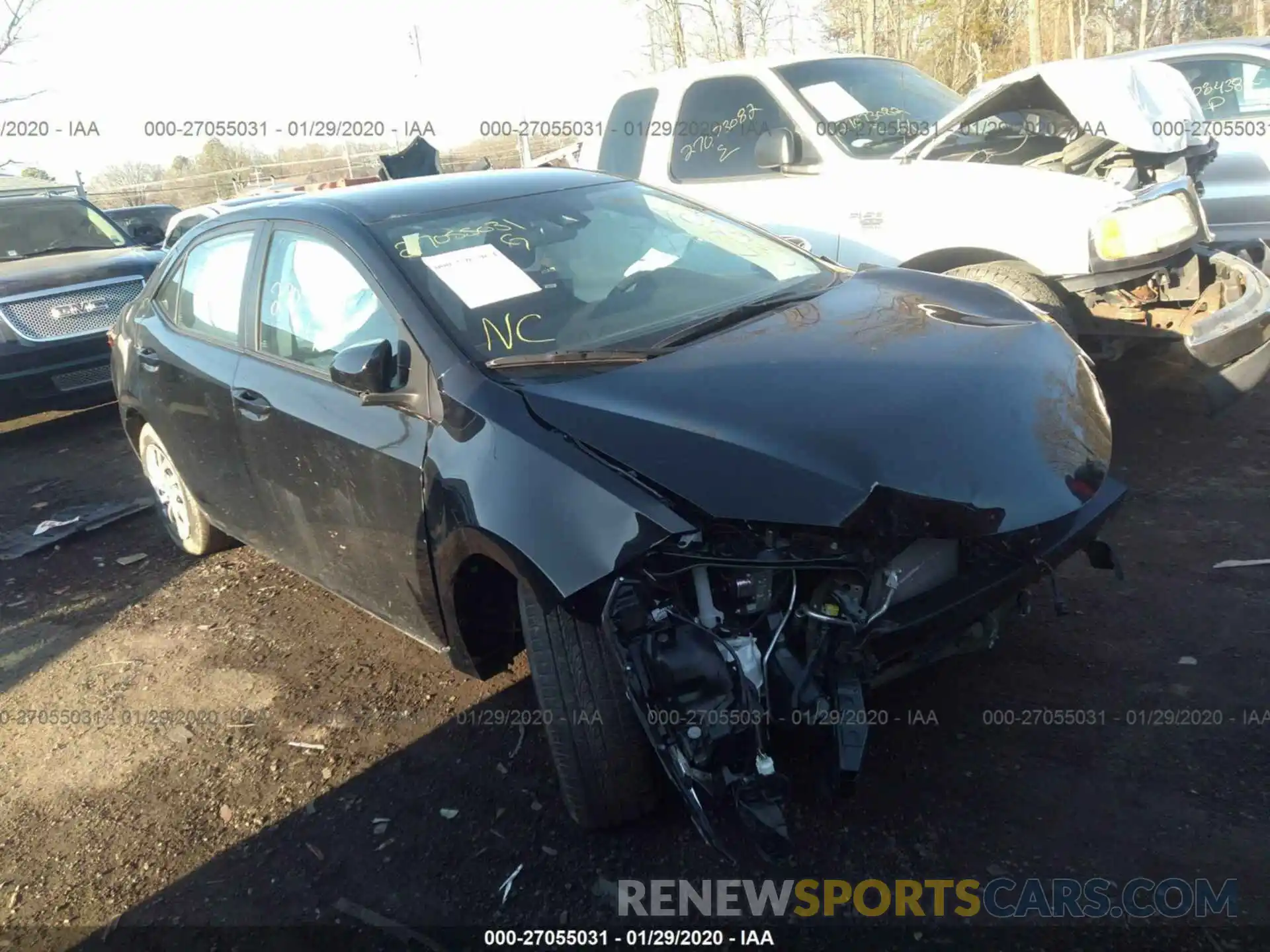 1 Photograph of a damaged car 2T1BURHEXKC128465 TOYOTA COROLLA 2019