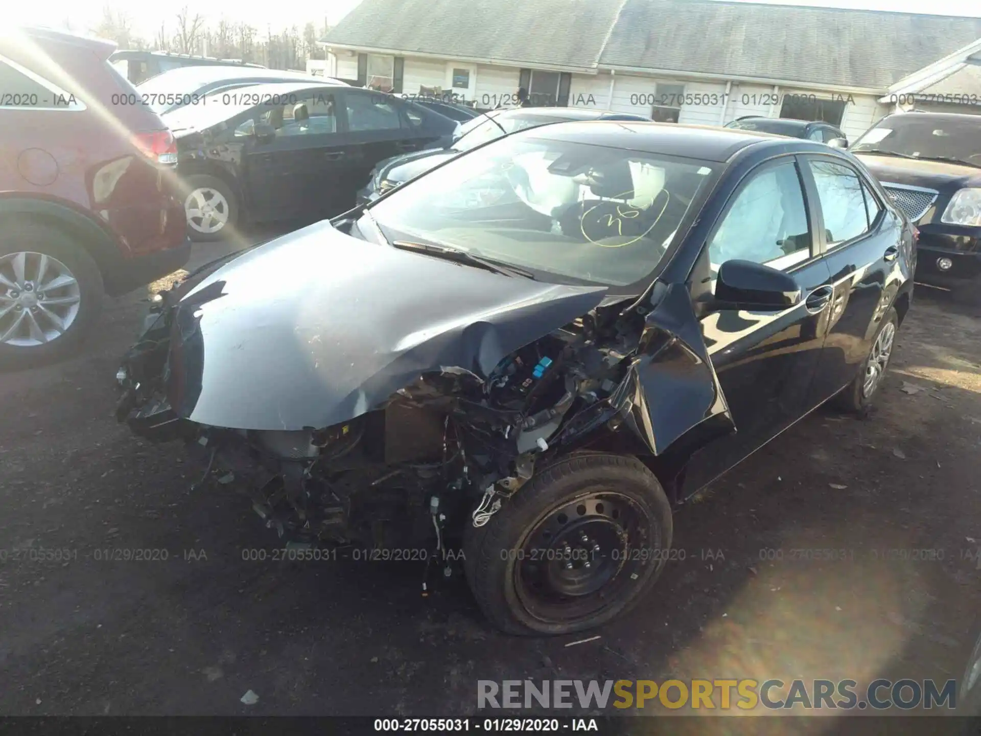 2 Photograph of a damaged car 2T1BURHEXKC128465 TOYOTA COROLLA 2019