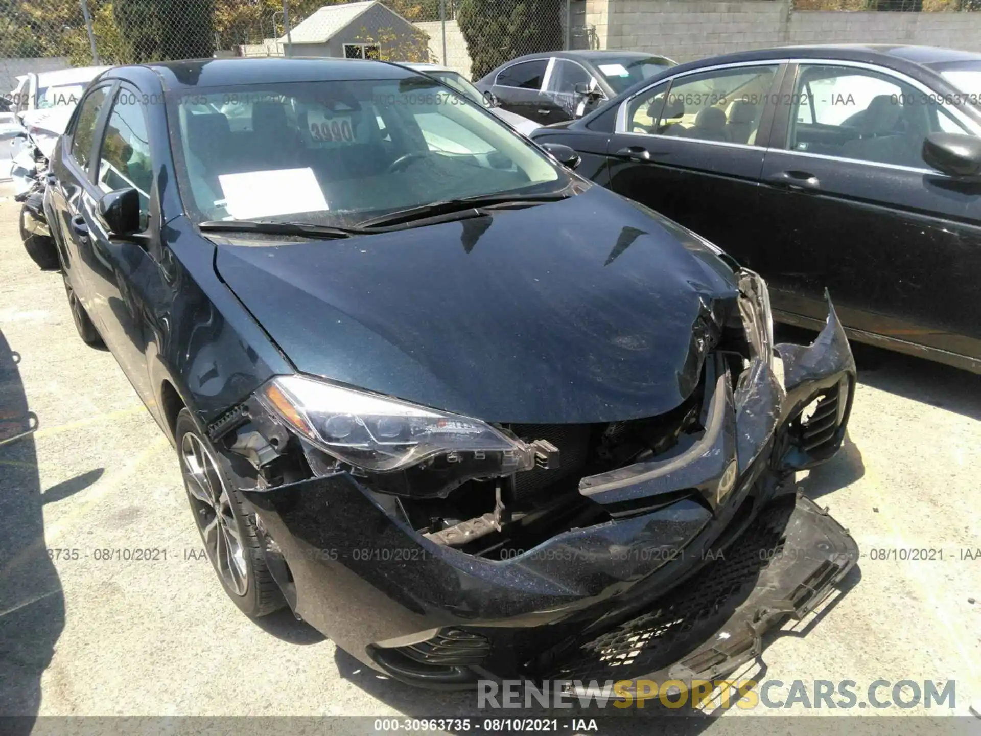 1 Photograph of a damaged car 2T1BURHEXKC129468 TOYOTA COROLLA 2019