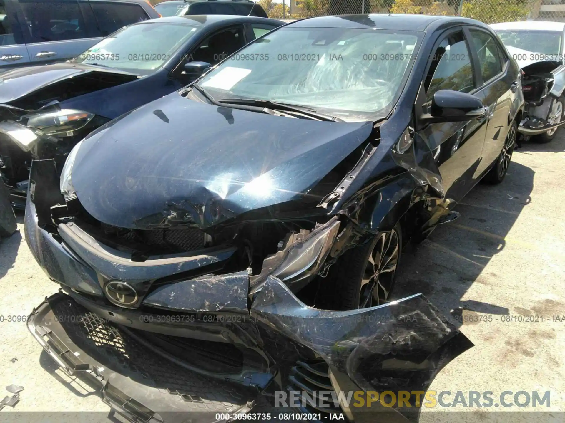 2 Photograph of a damaged car 2T1BURHEXKC129468 TOYOTA COROLLA 2019