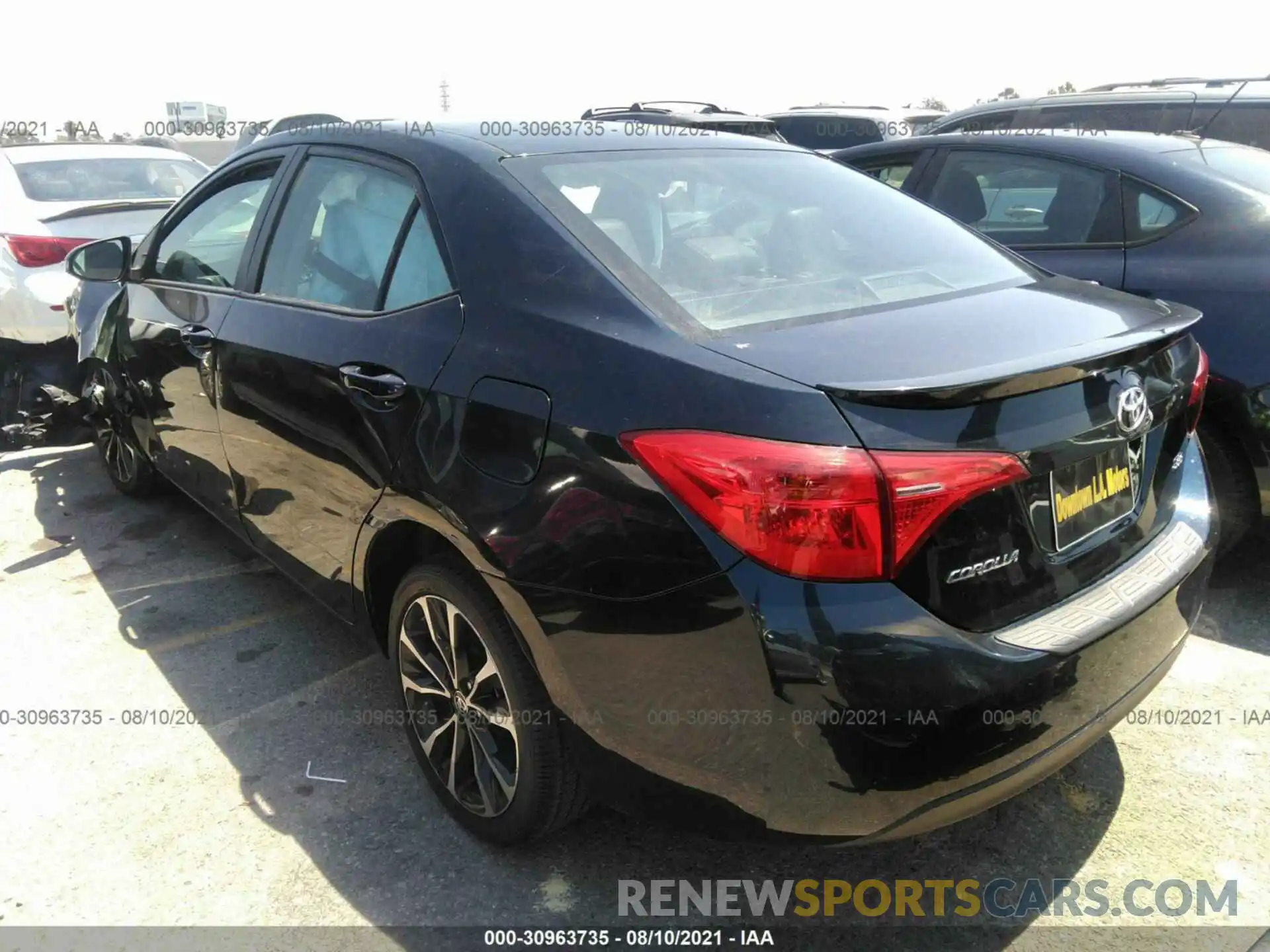 3 Photograph of a damaged car 2T1BURHEXKC129468 TOYOTA COROLLA 2019