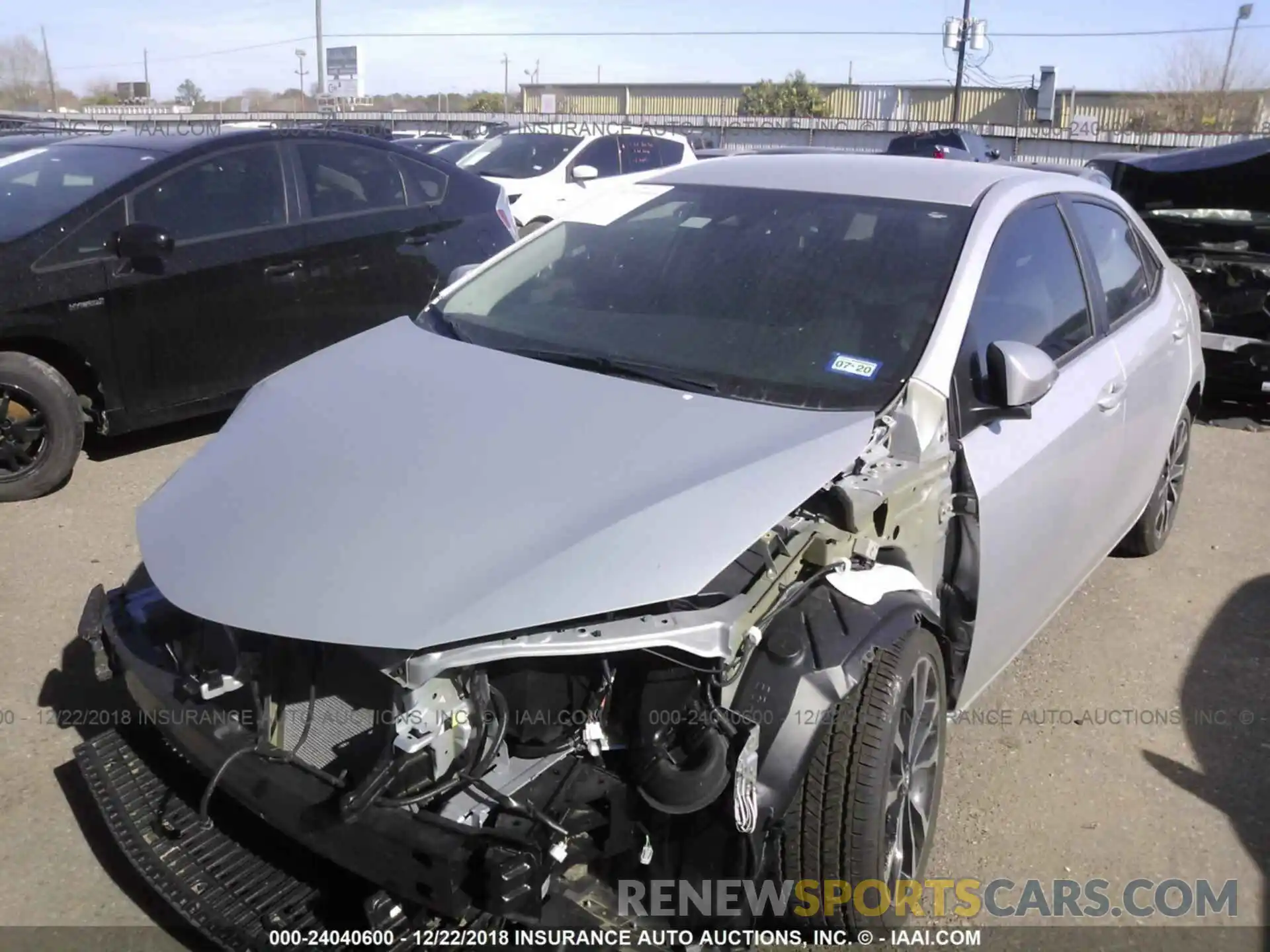 2 Photograph of a damaged car 2T1BURHEXKC129552 TOYOTA COROLLA 2019