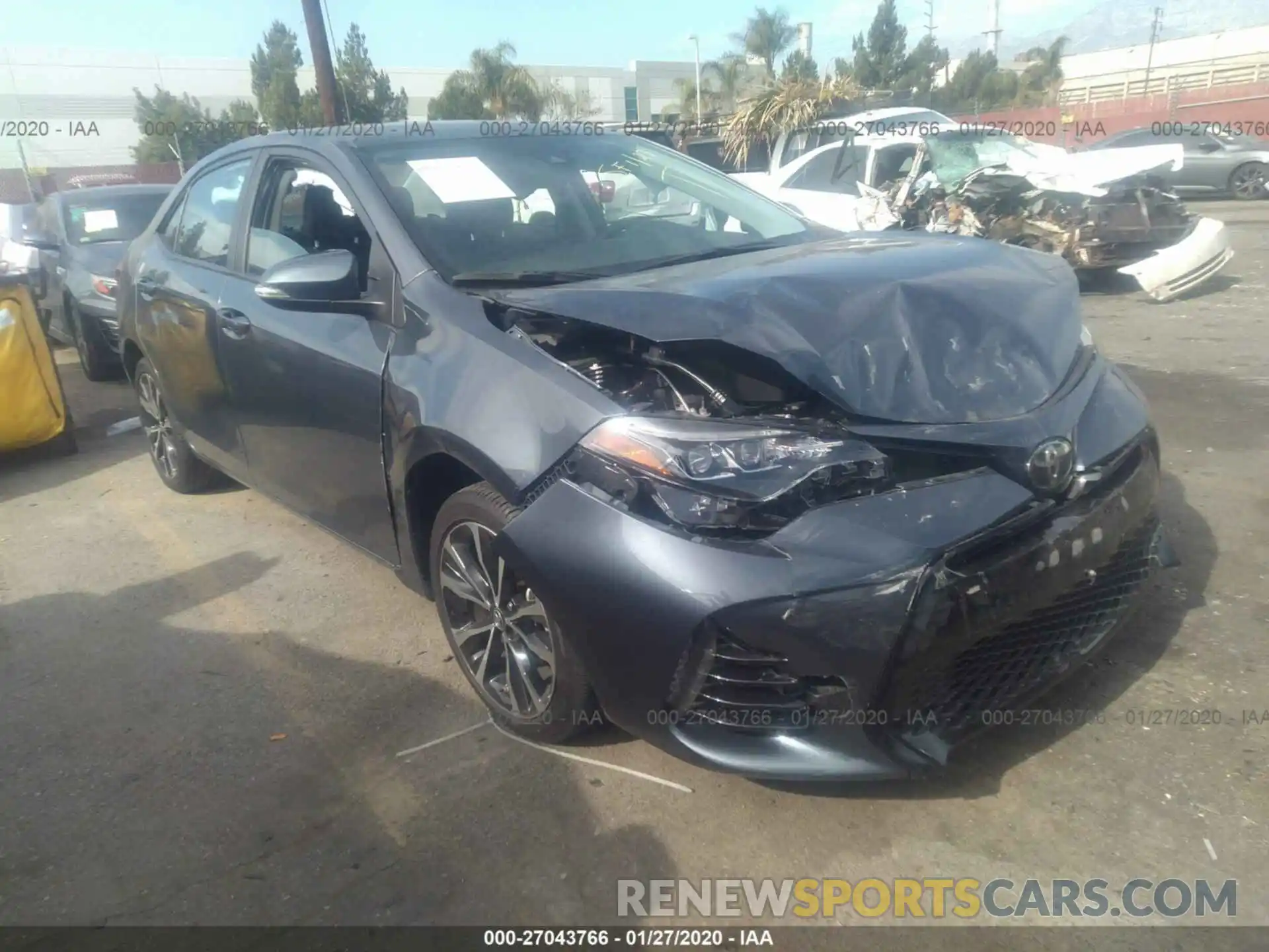 1 Photograph of a damaged car 2T1BURHEXKC129633 TOYOTA COROLLA 2019