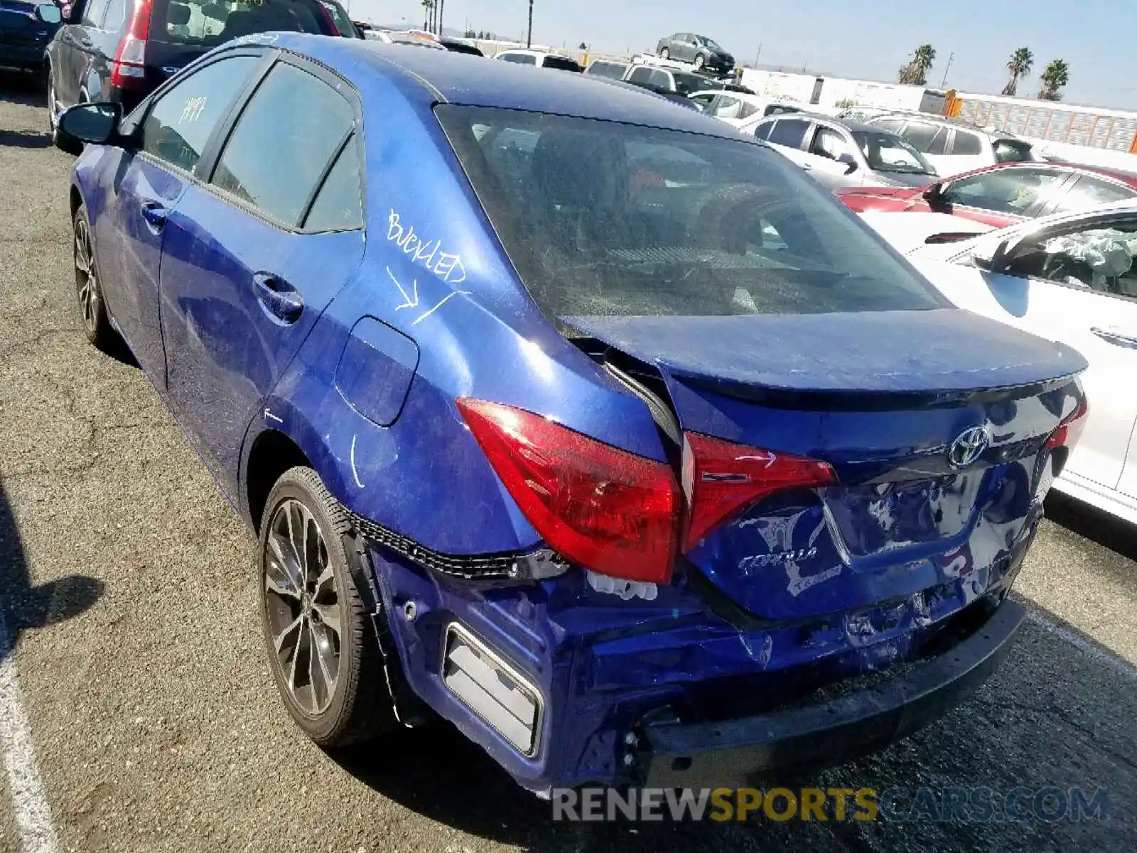 3 Photograph of a damaged car 2T1BURHEXKC129678 TOYOTA COROLLA 2019