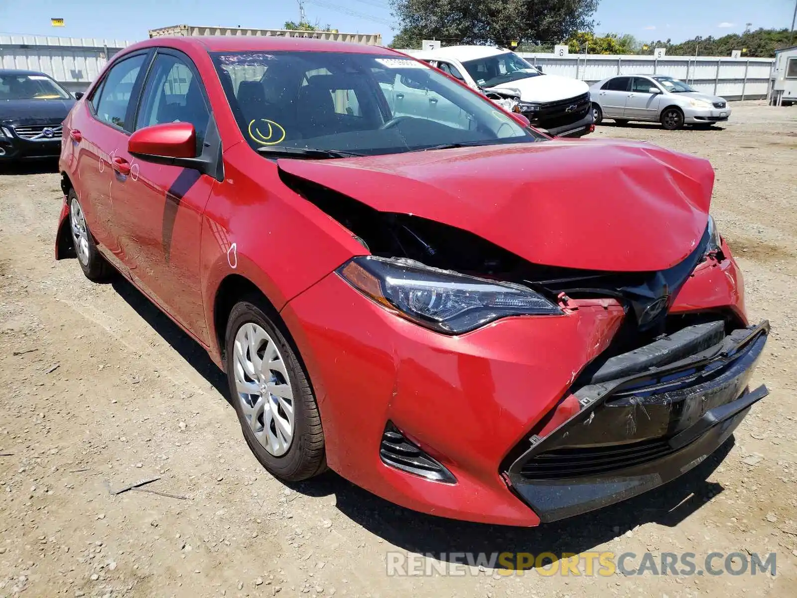 1 Photograph of a damaged car 2T1BURHEXKC129759 TOYOTA COROLLA 2019