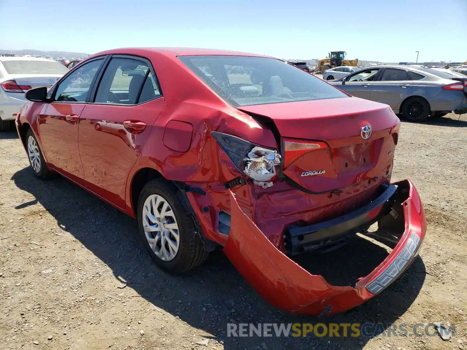 3 Photograph of a damaged car 2T1BURHEXKC129759 TOYOTA COROLLA 2019