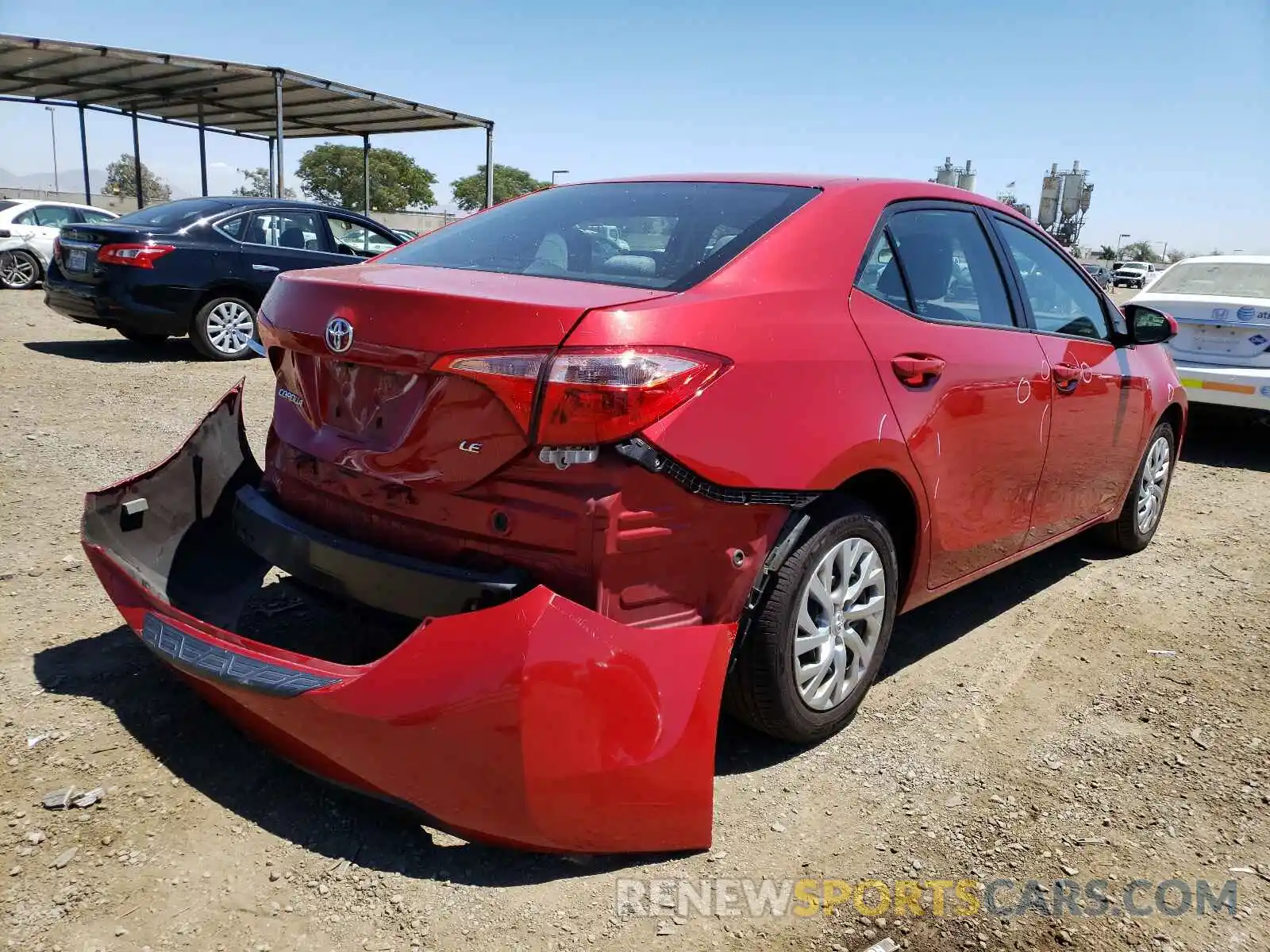 4 Photograph of a damaged car 2T1BURHEXKC129759 TOYOTA COROLLA 2019