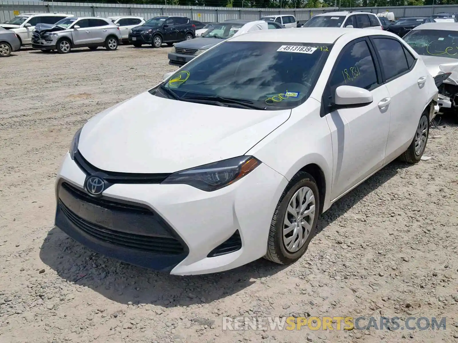 2 Photograph of a damaged car 2T1BURHEXKC130006 TOYOTA COROLLA 2019