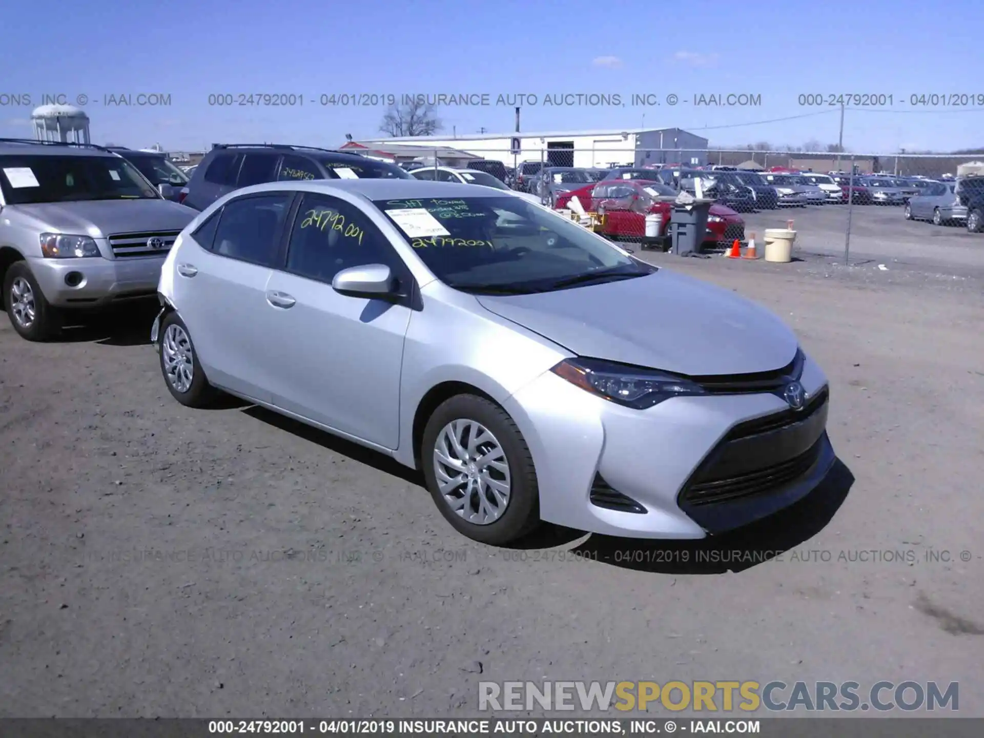 1 Photograph of a damaged car 2T1BURHEXKC130152 TOYOTA COROLLA 2019