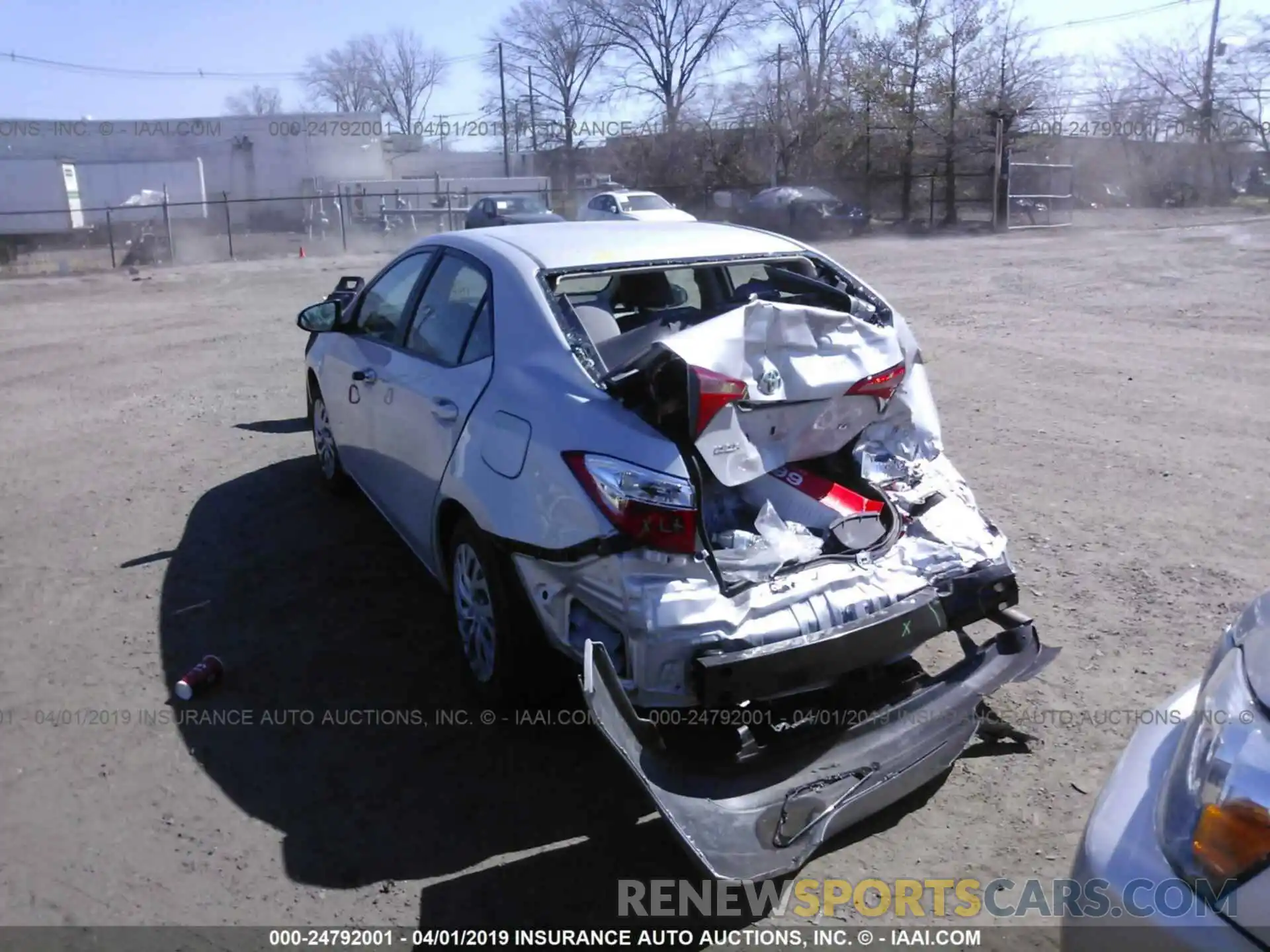 3 Photograph of a damaged car 2T1BURHEXKC130152 TOYOTA COROLLA 2019