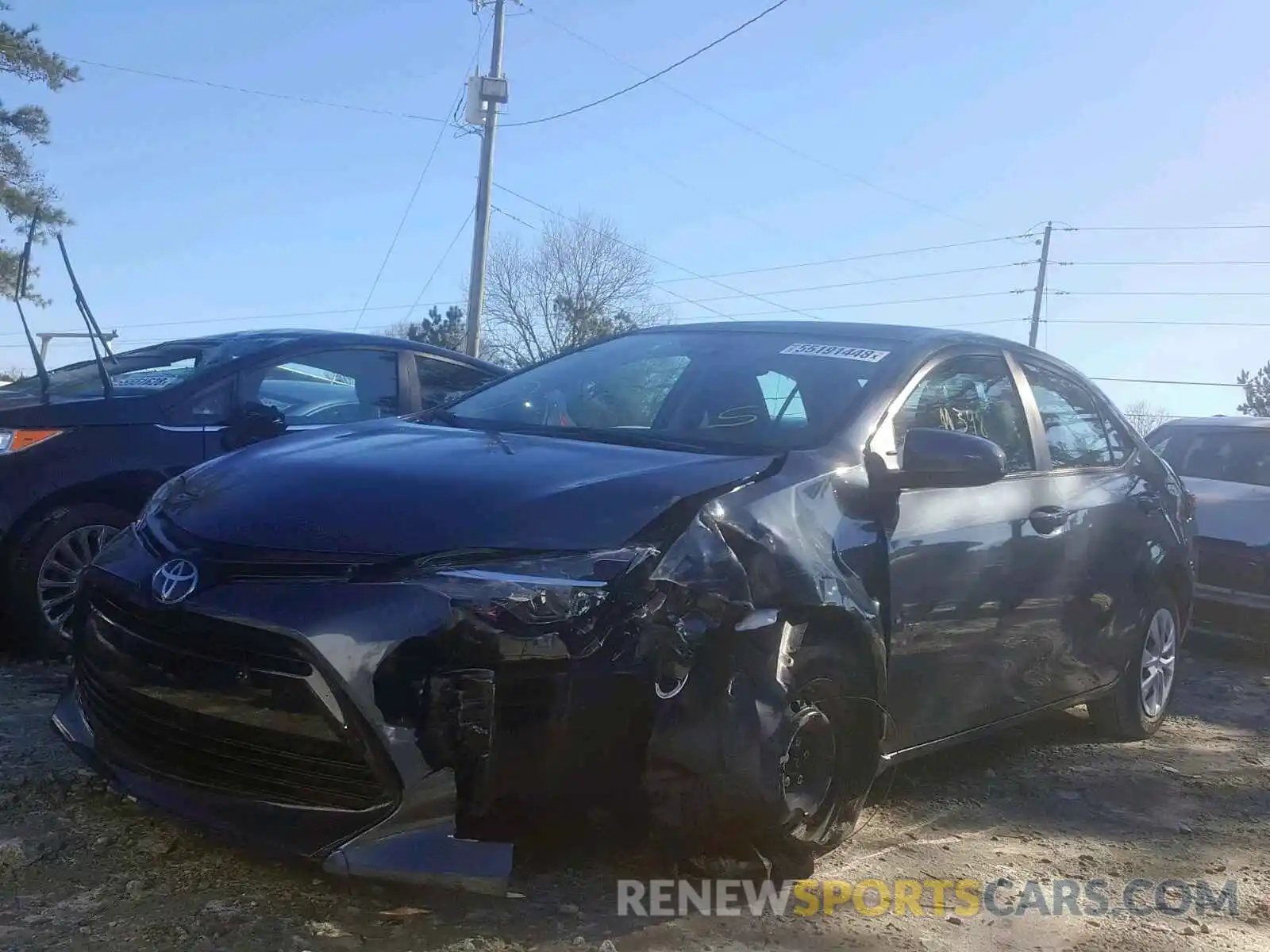 2 Photograph of a damaged car 2T1BURHEXKC130281 TOYOTA COROLLA 2019