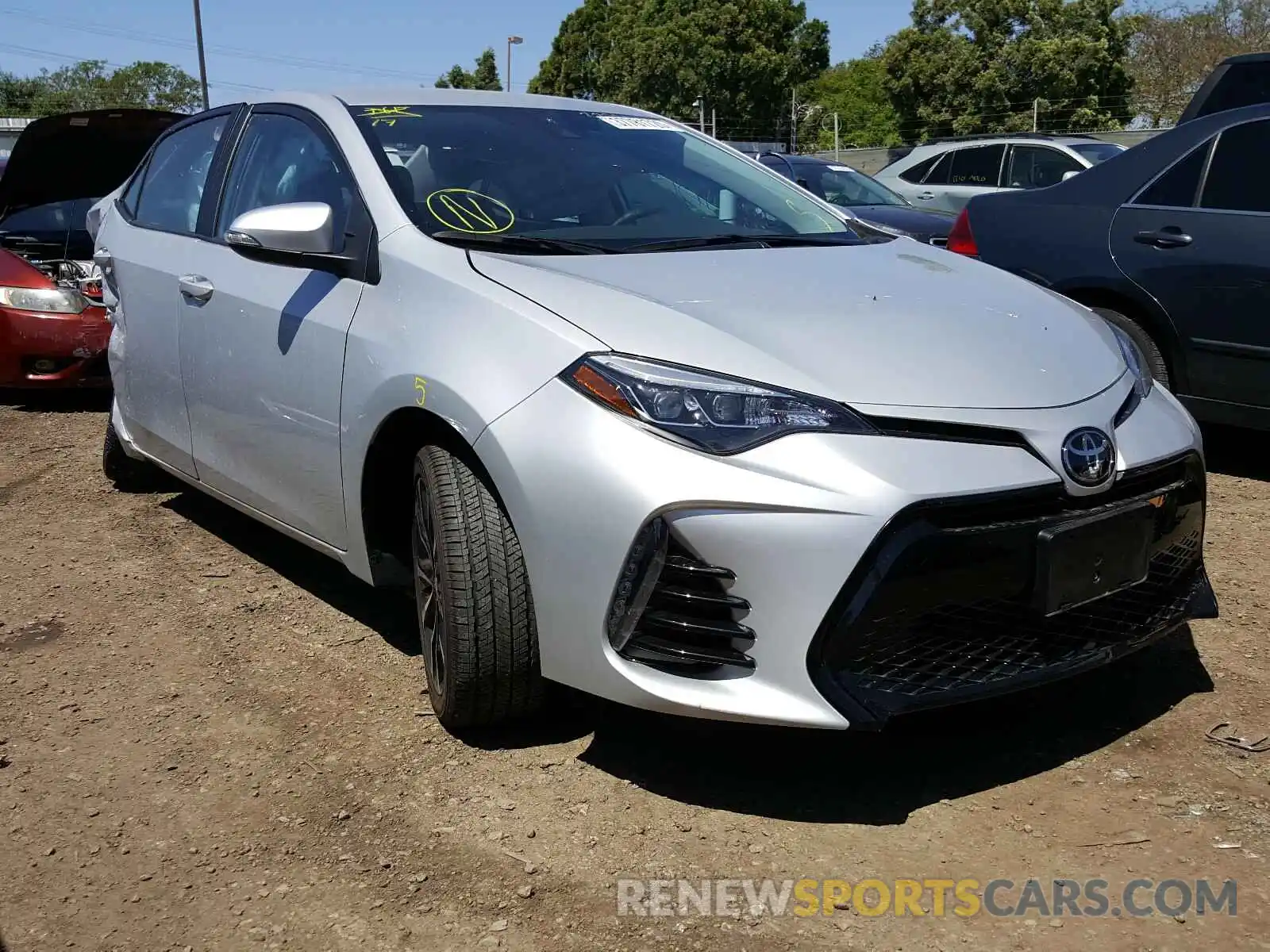 1 Photograph of a damaged car 2T1BURHEXKC130894 TOYOTA COROLLA 2019