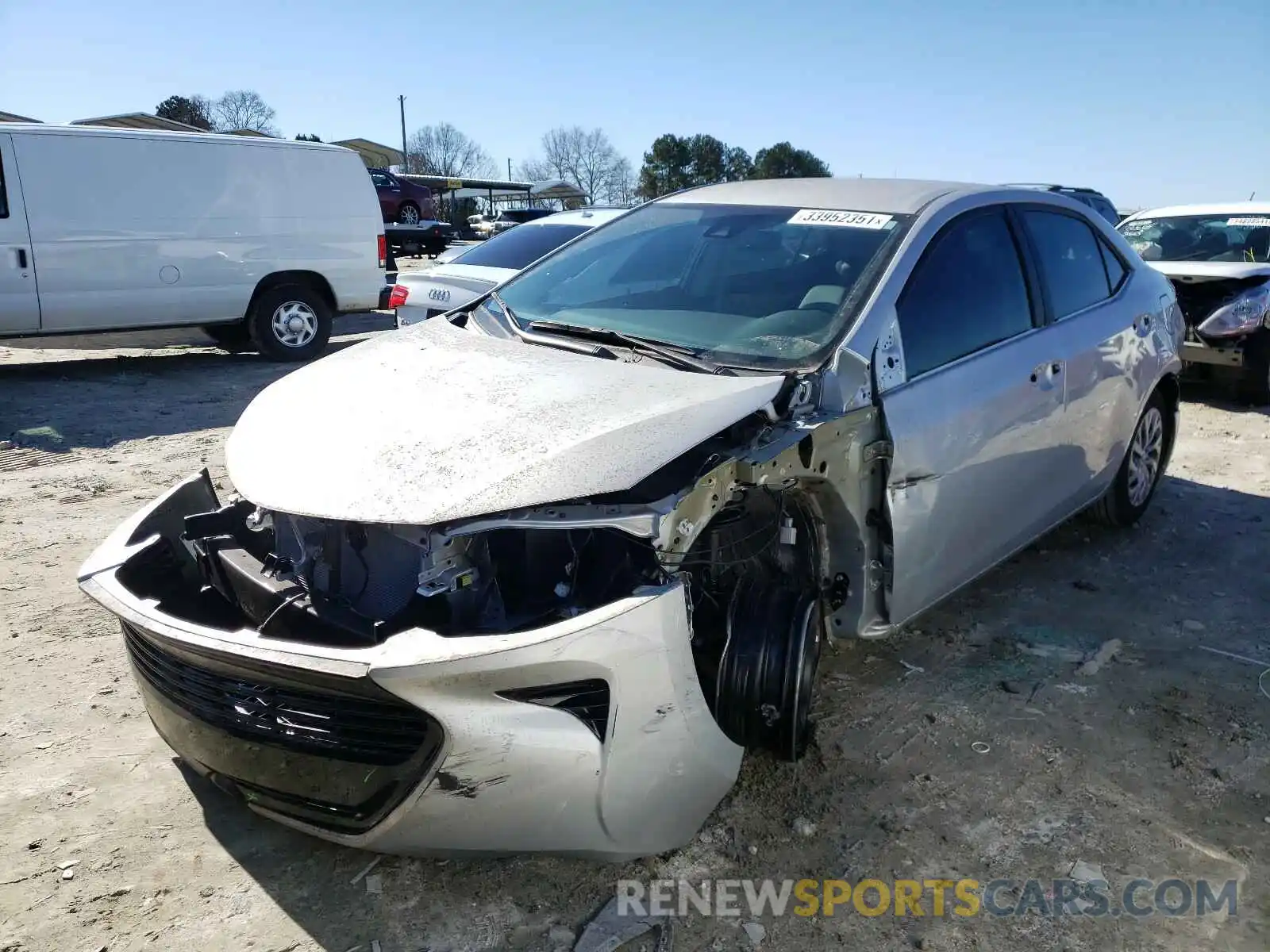 2 Photograph of a damaged car 2T1BURHEXKC131401 TOYOTA COROLLA 2019