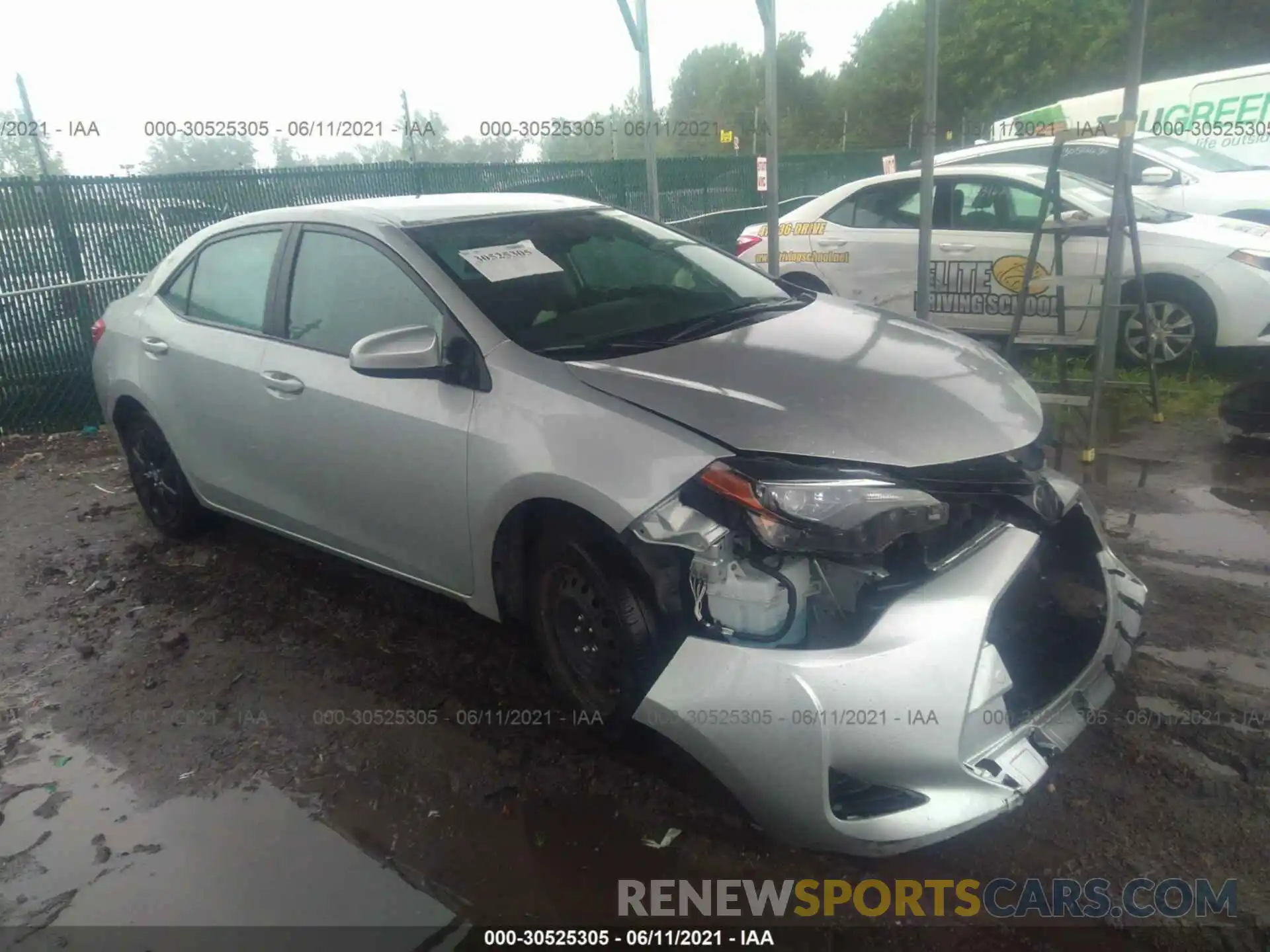 1 Photograph of a damaged car 2T1BURHEXKC131866 TOYOTA COROLLA 2019