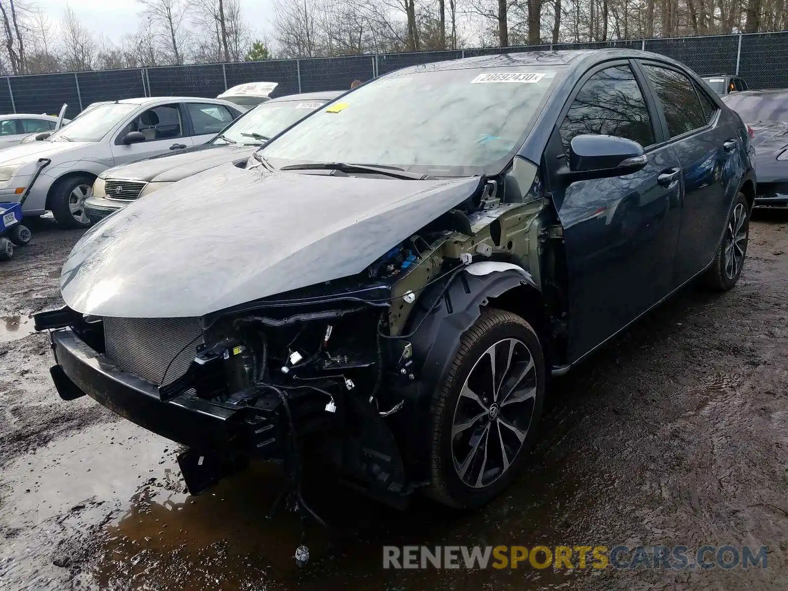 2 Photograph of a damaged car 2T1BURHEXKC131981 TOYOTA COROLLA 2019