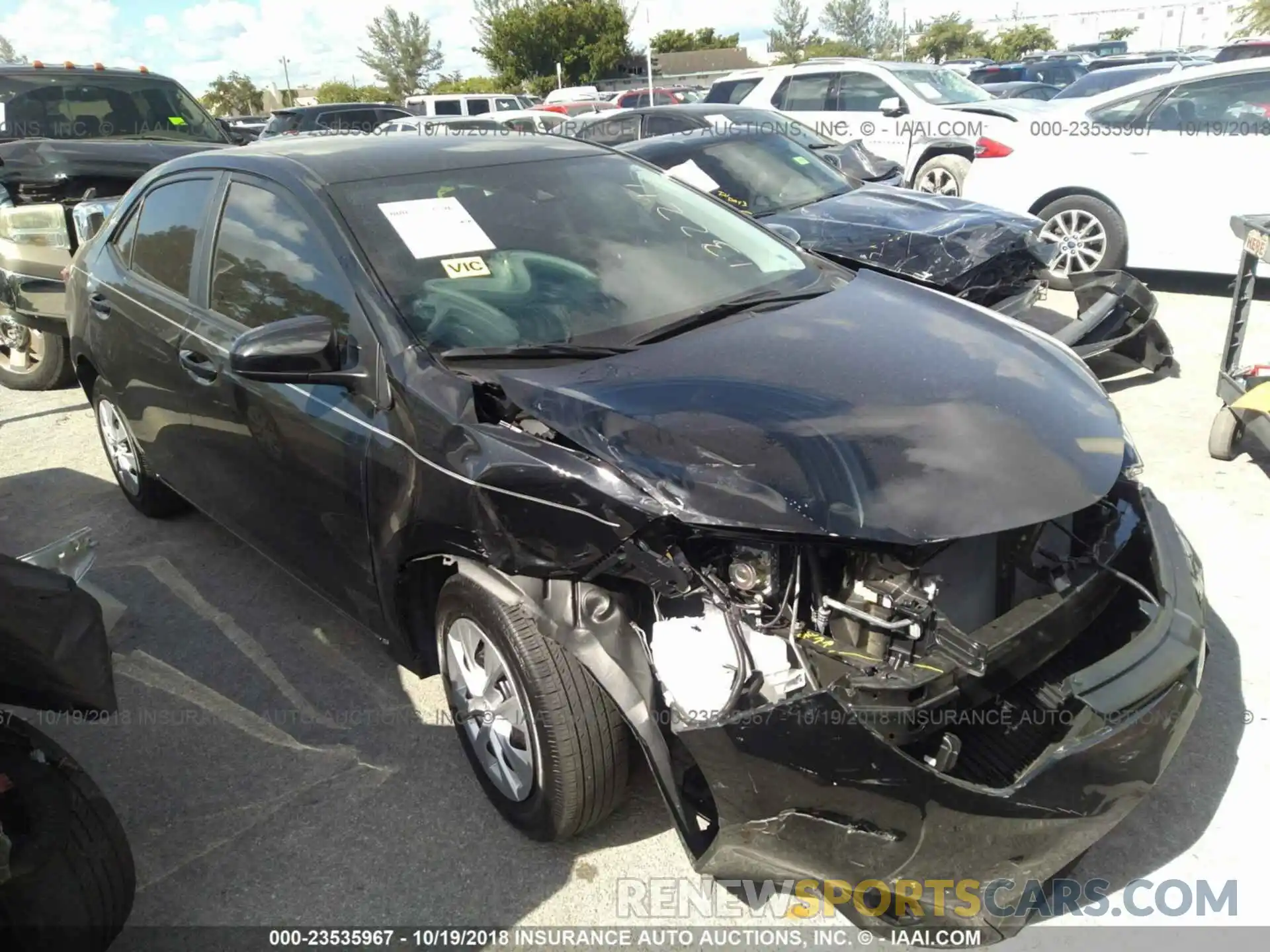 1 Photograph of a damaged car 2T1BURHEXKC132211 TOYOTA COROLLA 2019