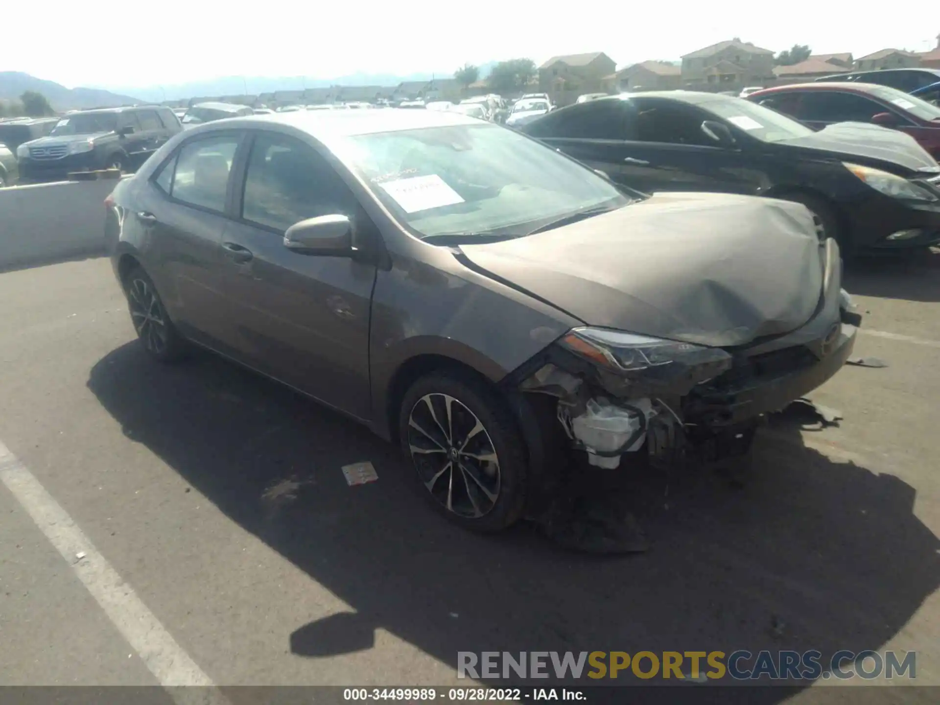 1 Photograph of a damaged car 2T1BURHEXKC133455 TOYOTA COROLLA 2019