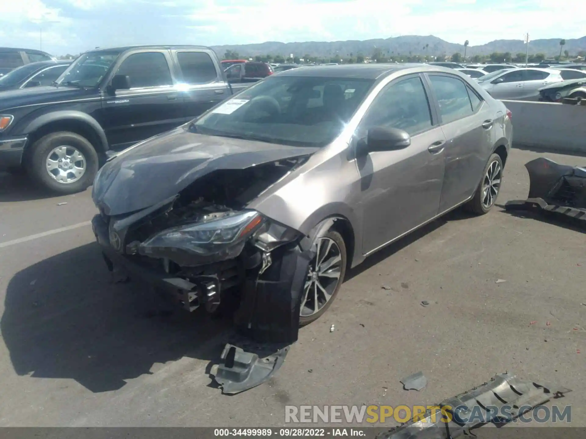 2 Photograph of a damaged car 2T1BURHEXKC133455 TOYOTA COROLLA 2019