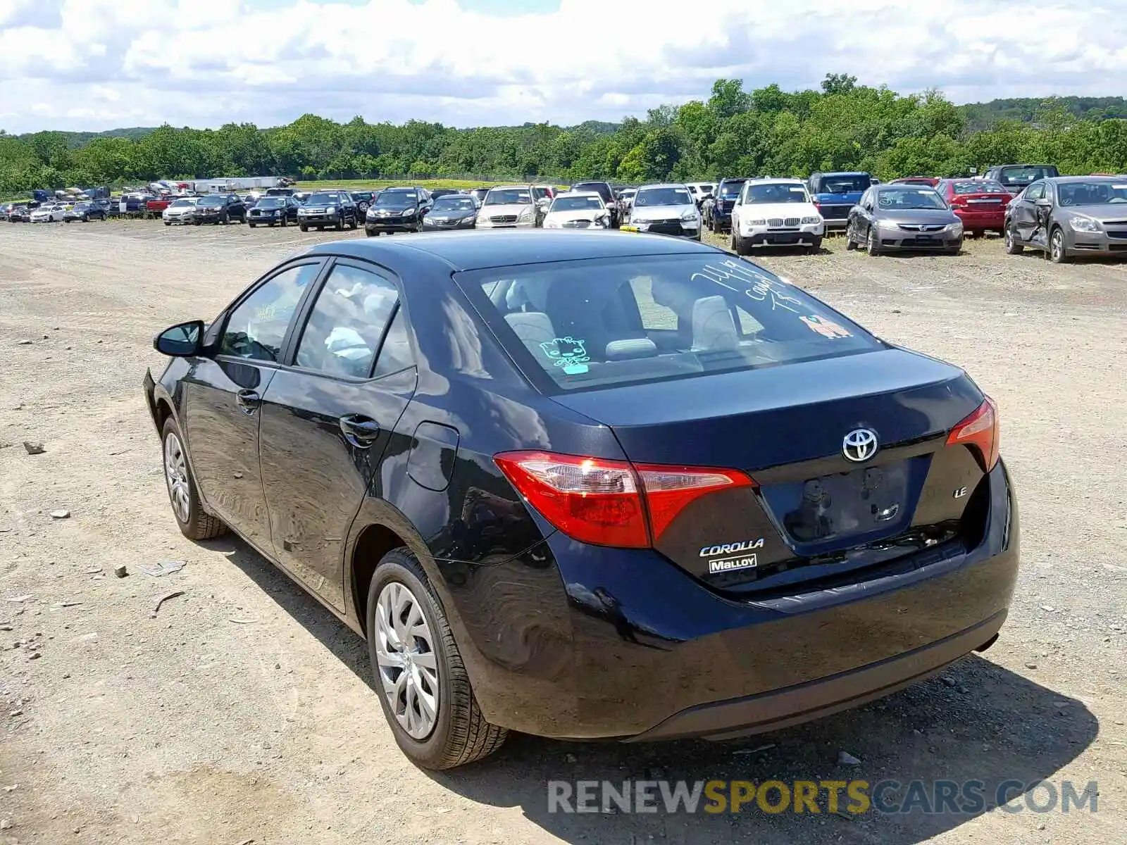 3 Photograph of a damaged car 2T1BURHEXKC134332 TOYOTA COROLLA 2019