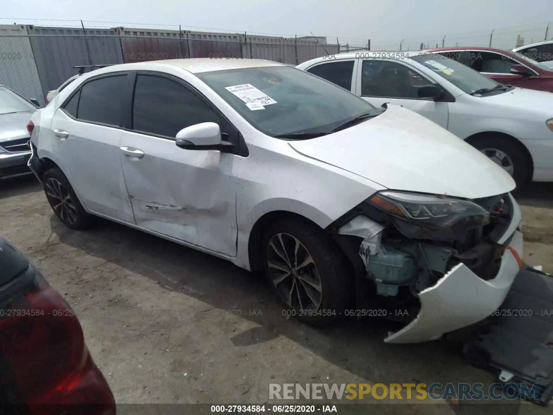 1 Photograph of a damaged car 2T1BURHEXKC134718 TOYOTA COROLLA 2019