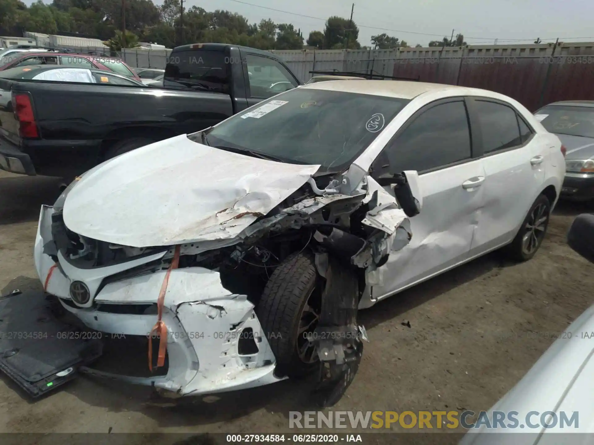 2 Photograph of a damaged car 2T1BURHEXKC134718 TOYOTA COROLLA 2019