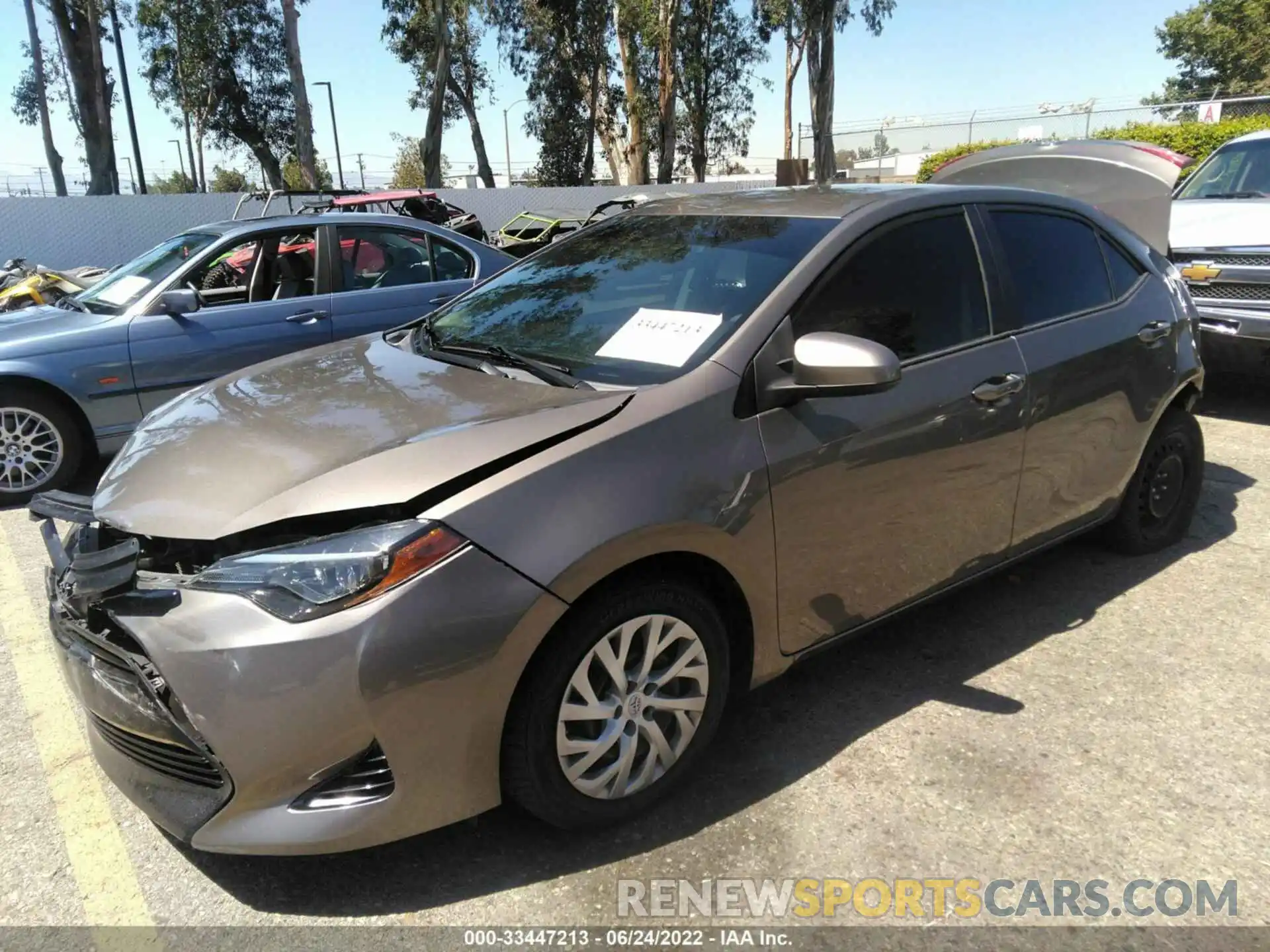 2 Photograph of a damaged car 2T1BURHEXKC134847 TOYOTA COROLLA 2019