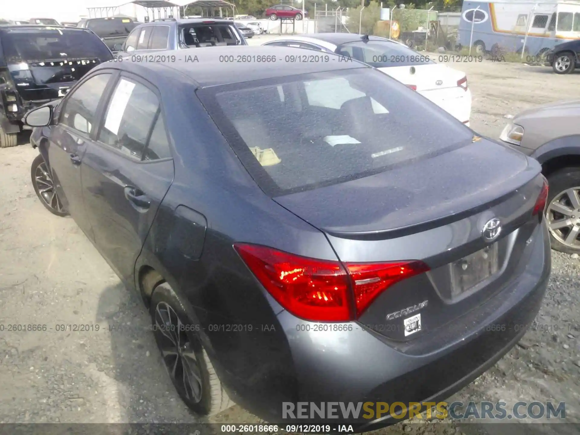 3 Photograph of a damaged car 2T1BURHEXKC135710 TOYOTA COROLLA 2019