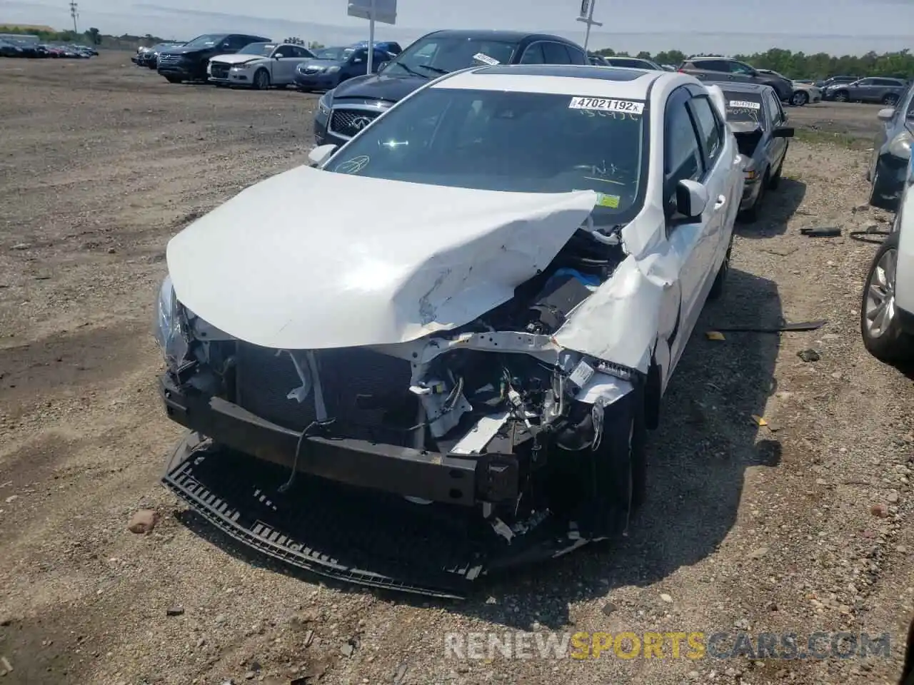 2 Photograph of a damaged car 2T1BURHEXKC136436 TOYOTA COROLLA 2019