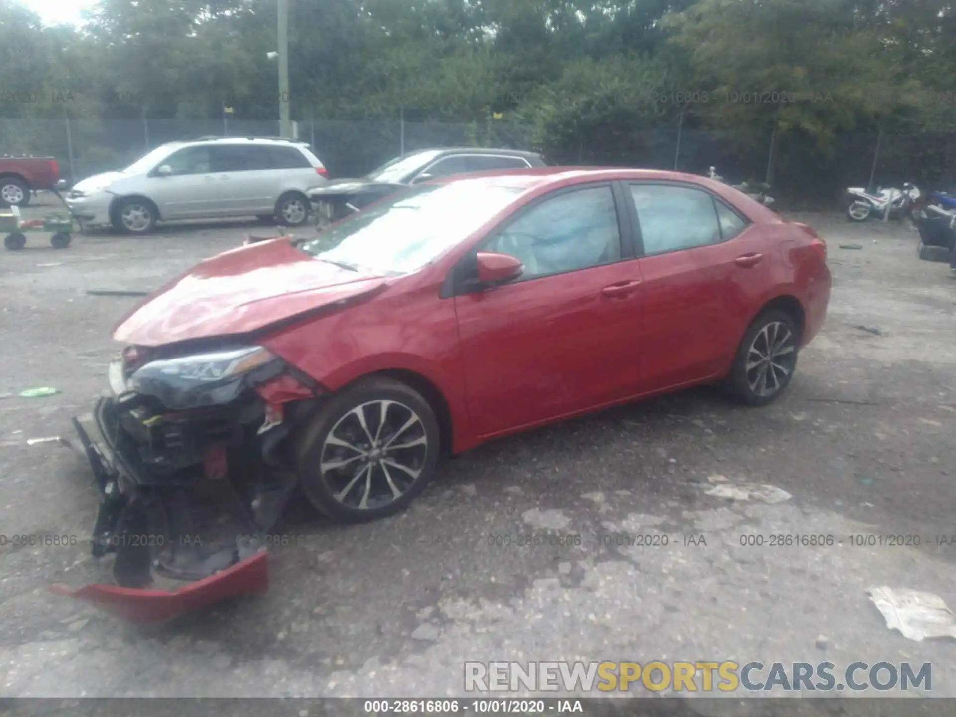 2 Photograph of a damaged car 2T1BURHEXKC136565 TOYOTA COROLLA 2019