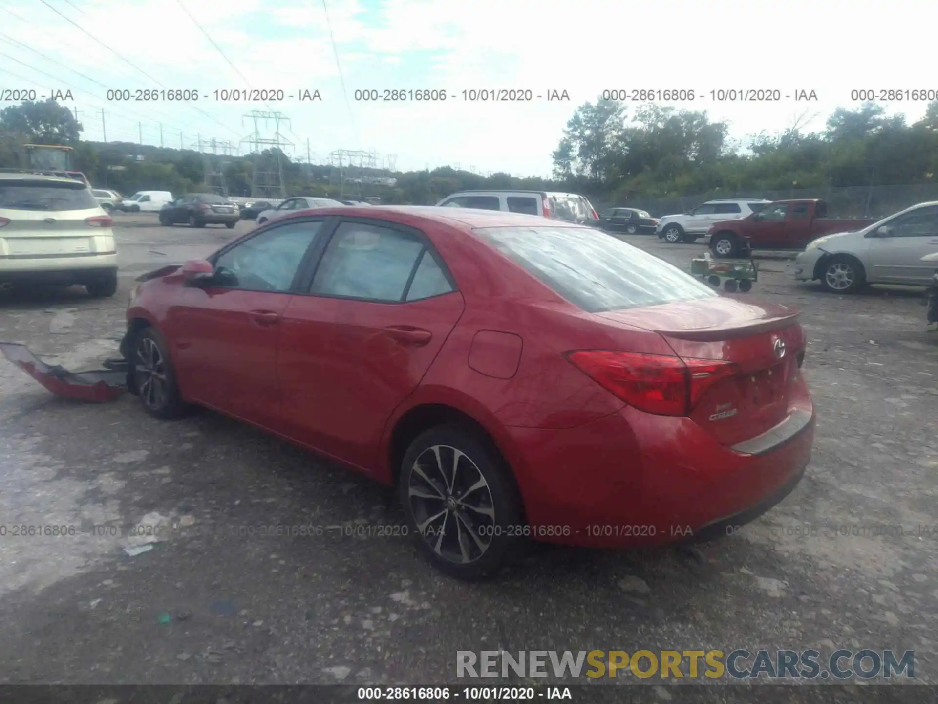 3 Photograph of a damaged car 2T1BURHEXKC136565 TOYOTA COROLLA 2019