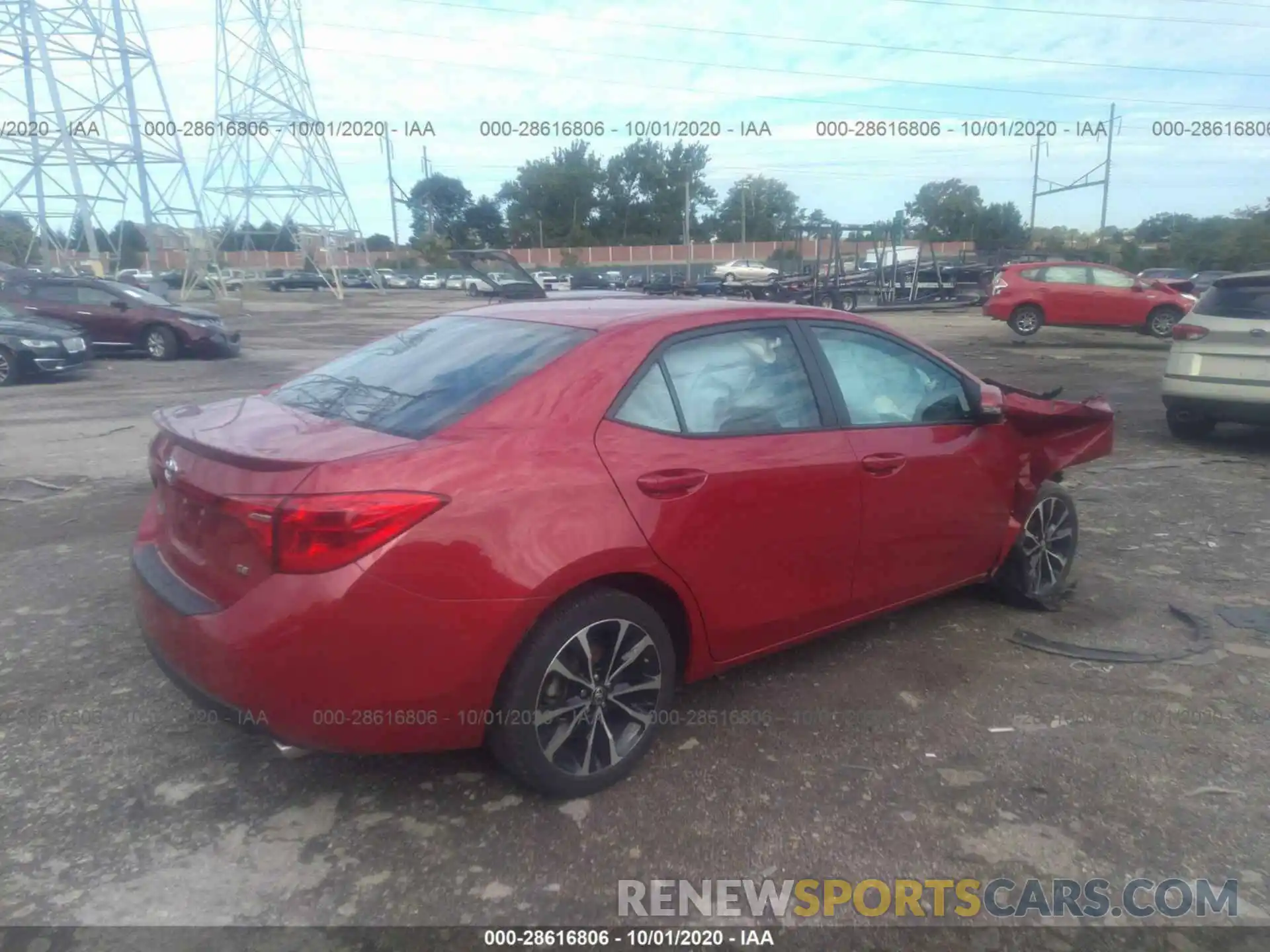 4 Photograph of a damaged car 2T1BURHEXKC136565 TOYOTA COROLLA 2019