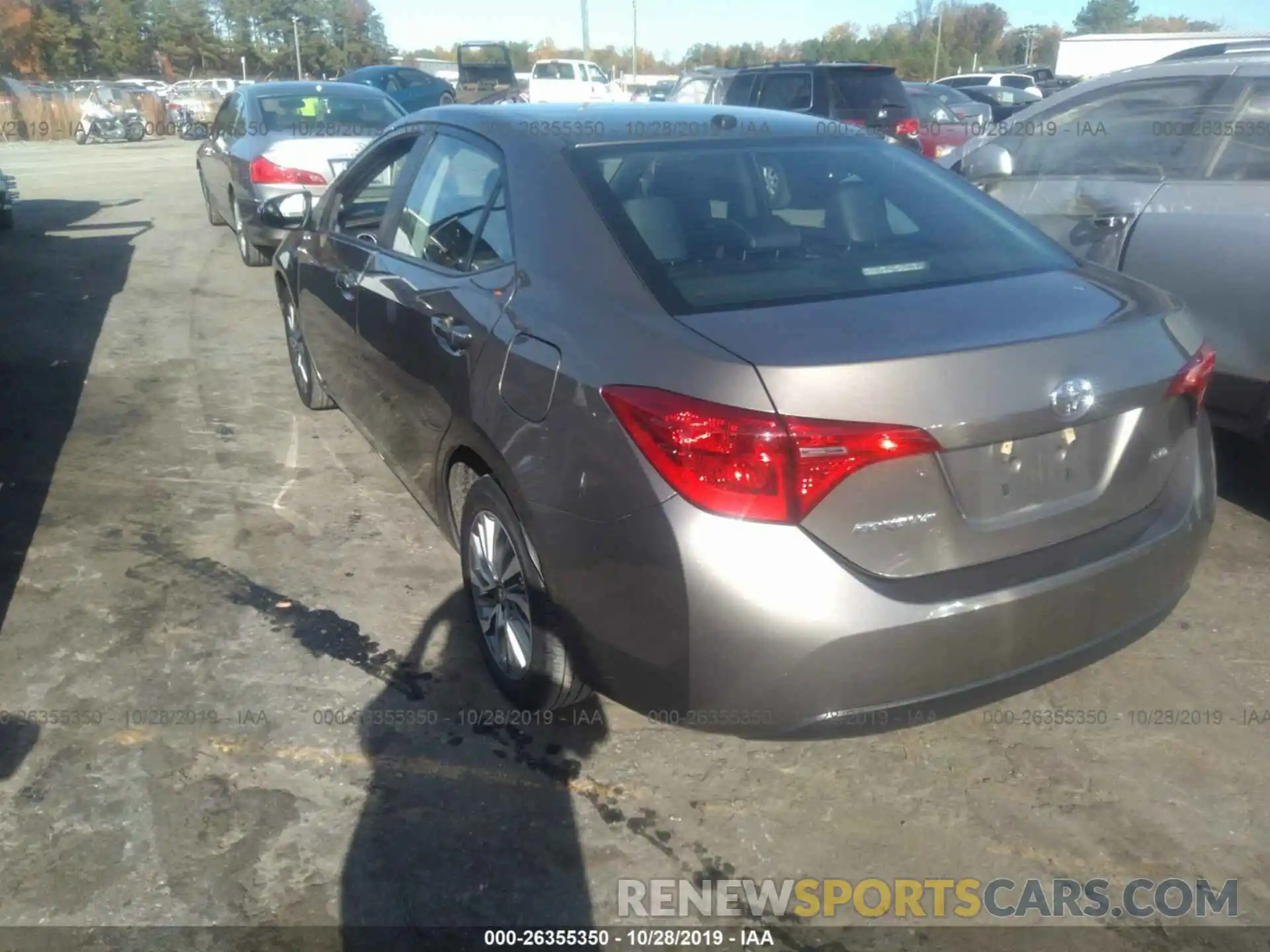 3 Photograph of a damaged car 2T1BURHEXKC137408 TOYOTA COROLLA 2019