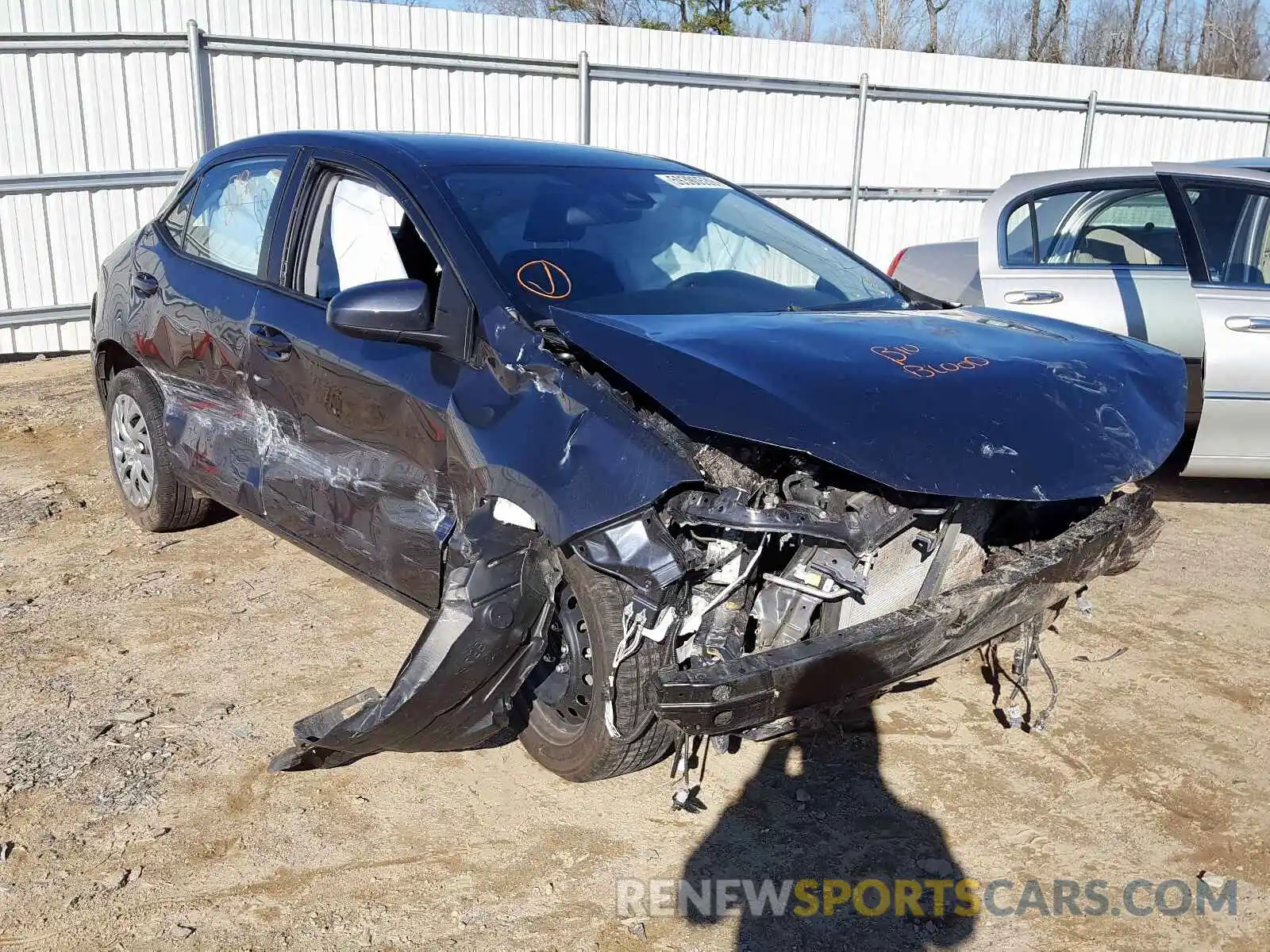 1 Photograph of a damaged car 2T1BURHEXKC137425 TOYOTA COROLLA 2019