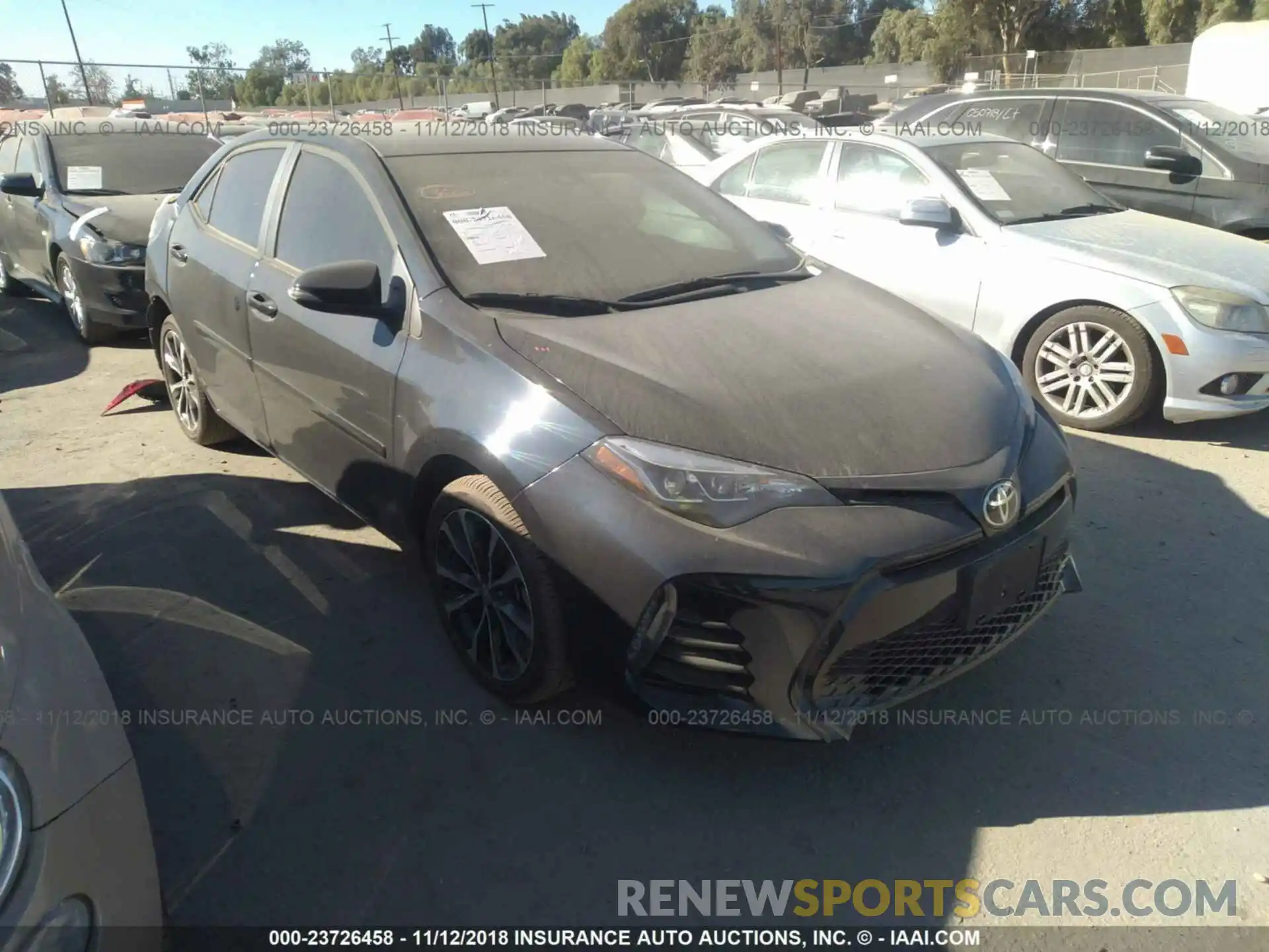 1 Photograph of a damaged car 2T1BURHEXKC137893 TOYOTA COROLLA 2019