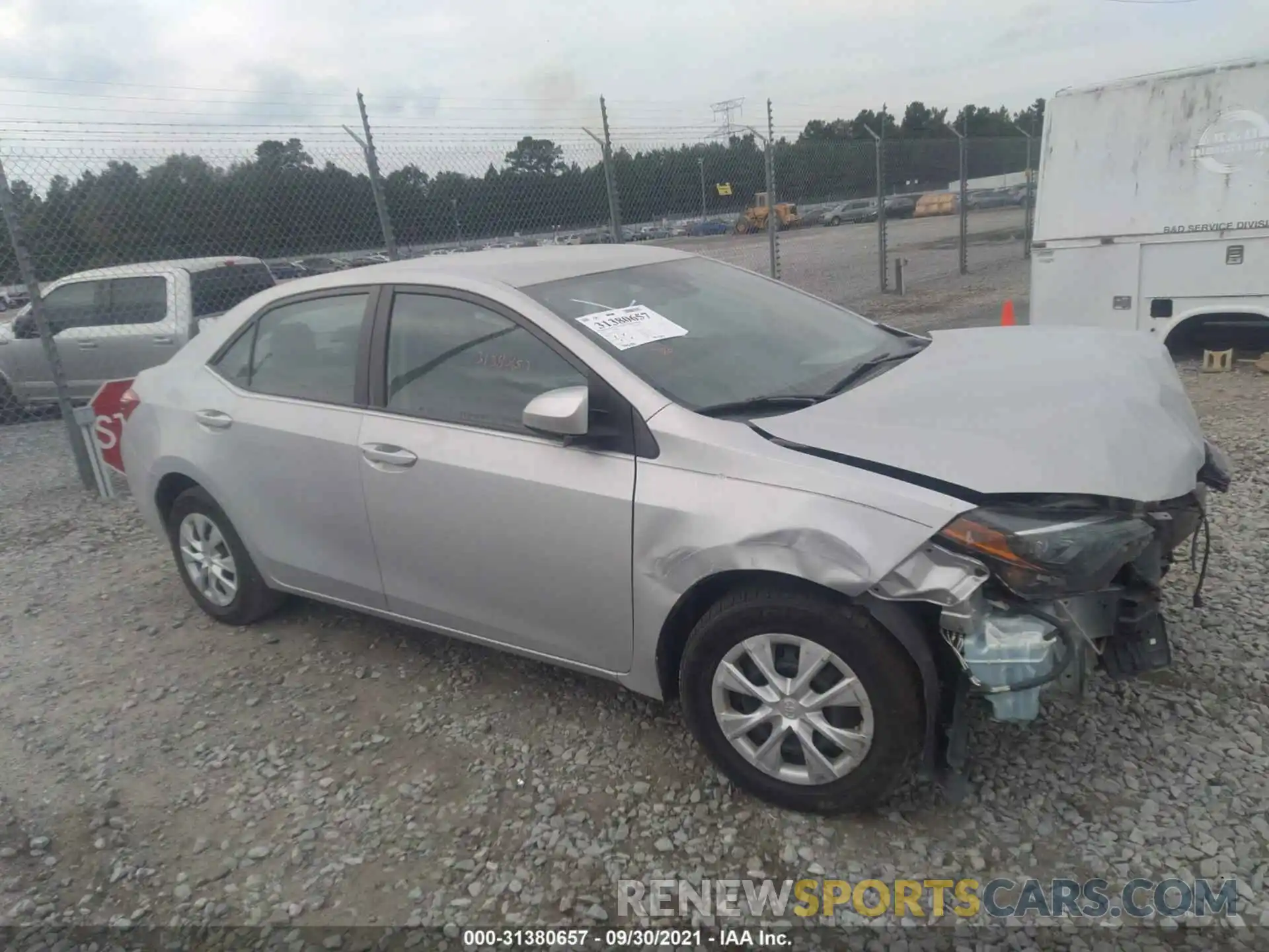 1 Photograph of a damaged car 2T1BURHEXKC138137 TOYOTA COROLLA 2019