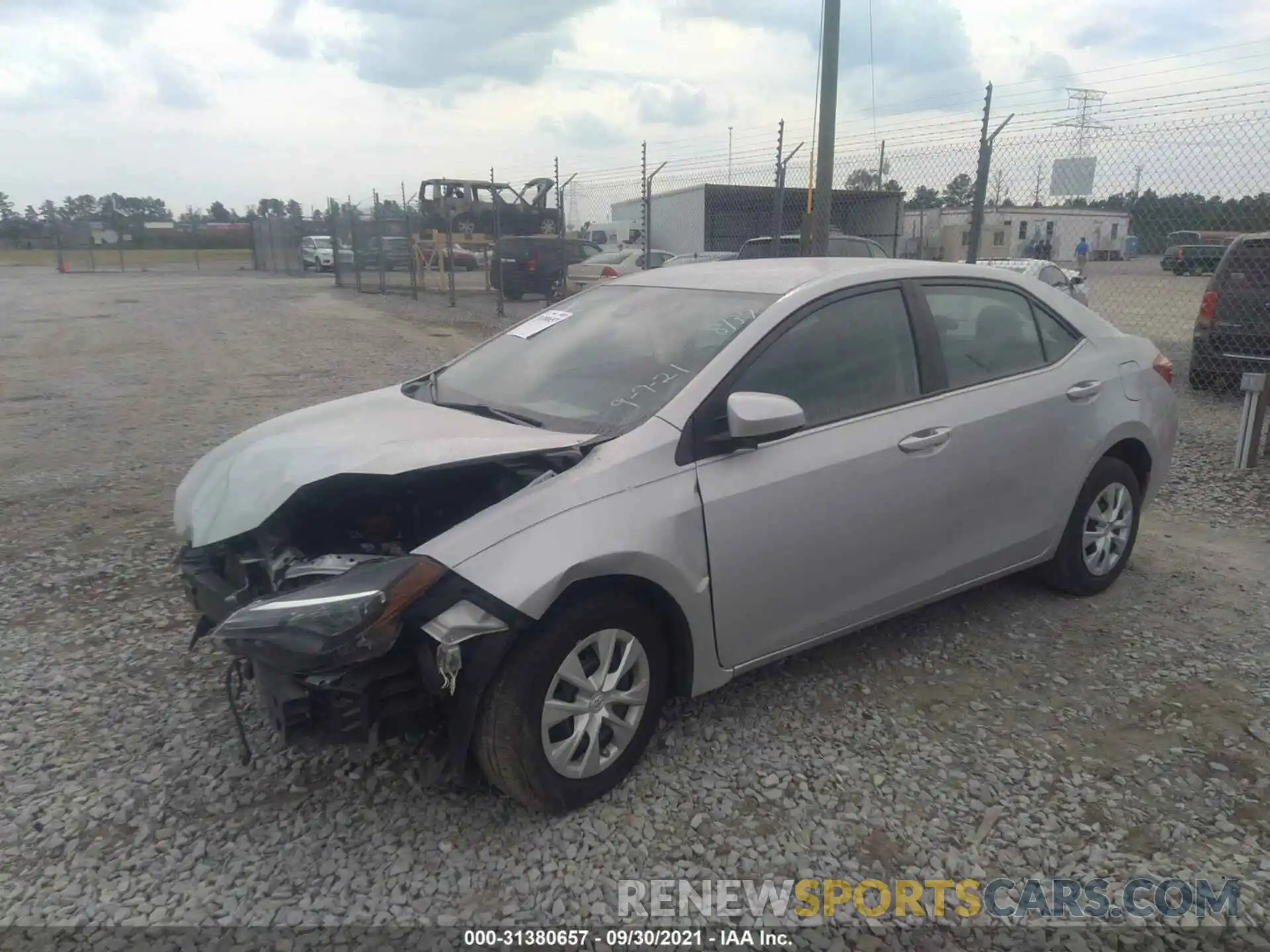 2 Photograph of a damaged car 2T1BURHEXKC138137 TOYOTA COROLLA 2019