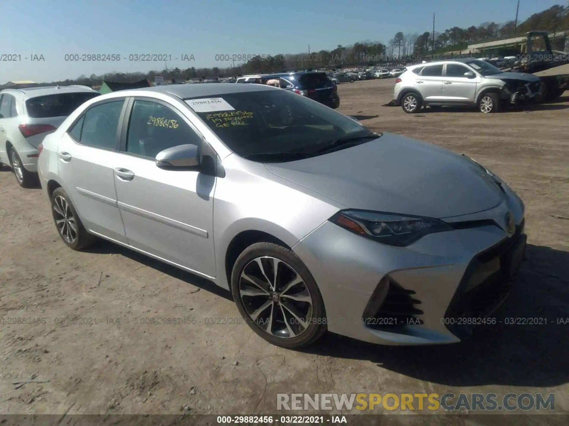 1 Photograph of a damaged car 2T1BURHEXKC138543 TOYOTA COROLLA 2019