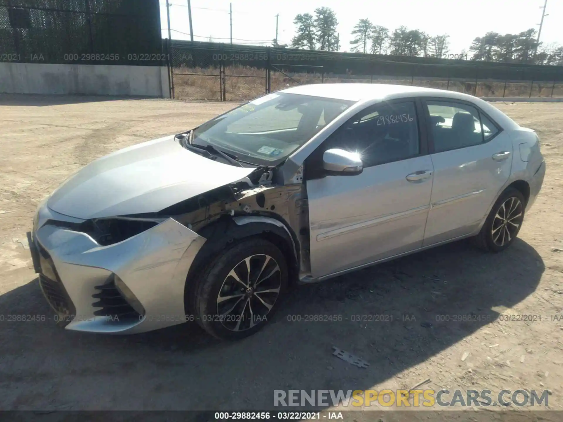 2 Photograph of a damaged car 2T1BURHEXKC138543 TOYOTA COROLLA 2019