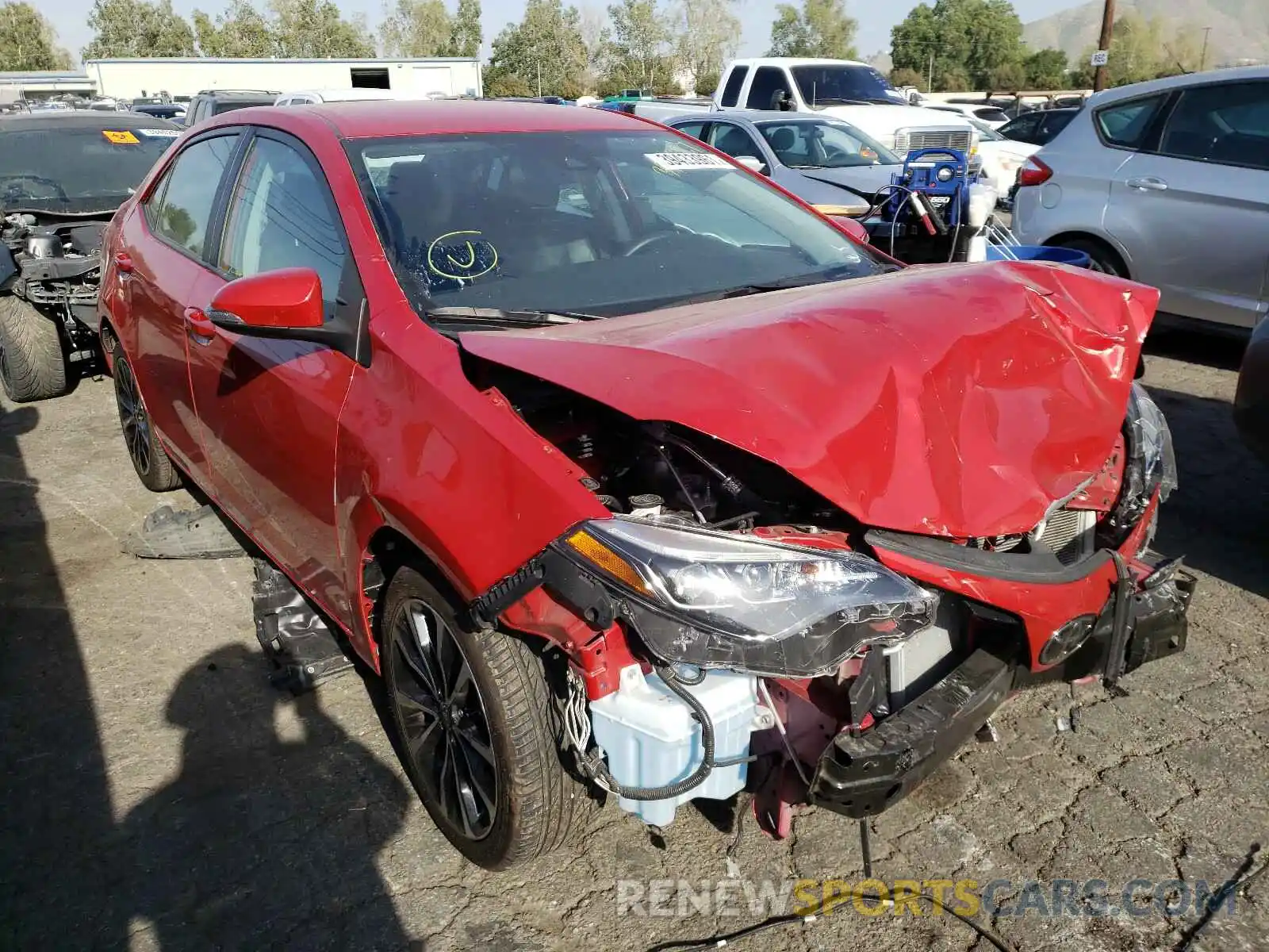 1 Photograph of a damaged car 2T1BURHEXKC138770 TOYOTA COROLLA 2019