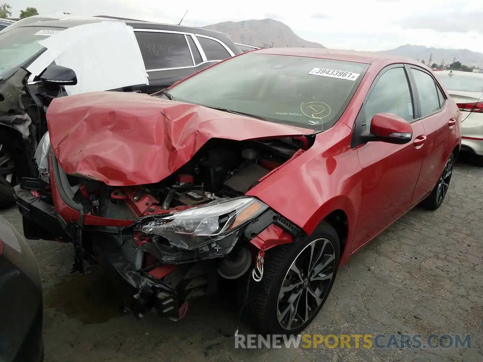 2 Photograph of a damaged car 2T1BURHEXKC138770 TOYOTA COROLLA 2019