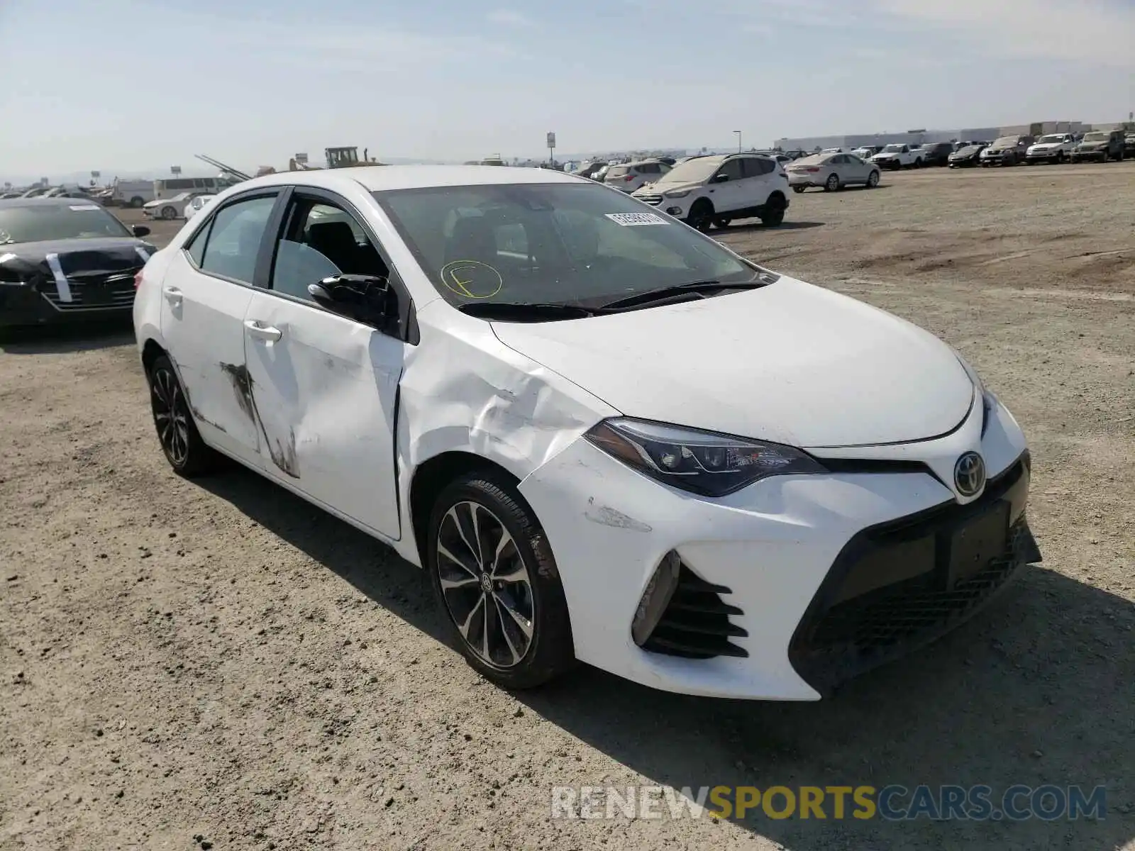 1 Photograph of a damaged car 2T1BURHEXKC138784 TOYOTA COROLLA 2019