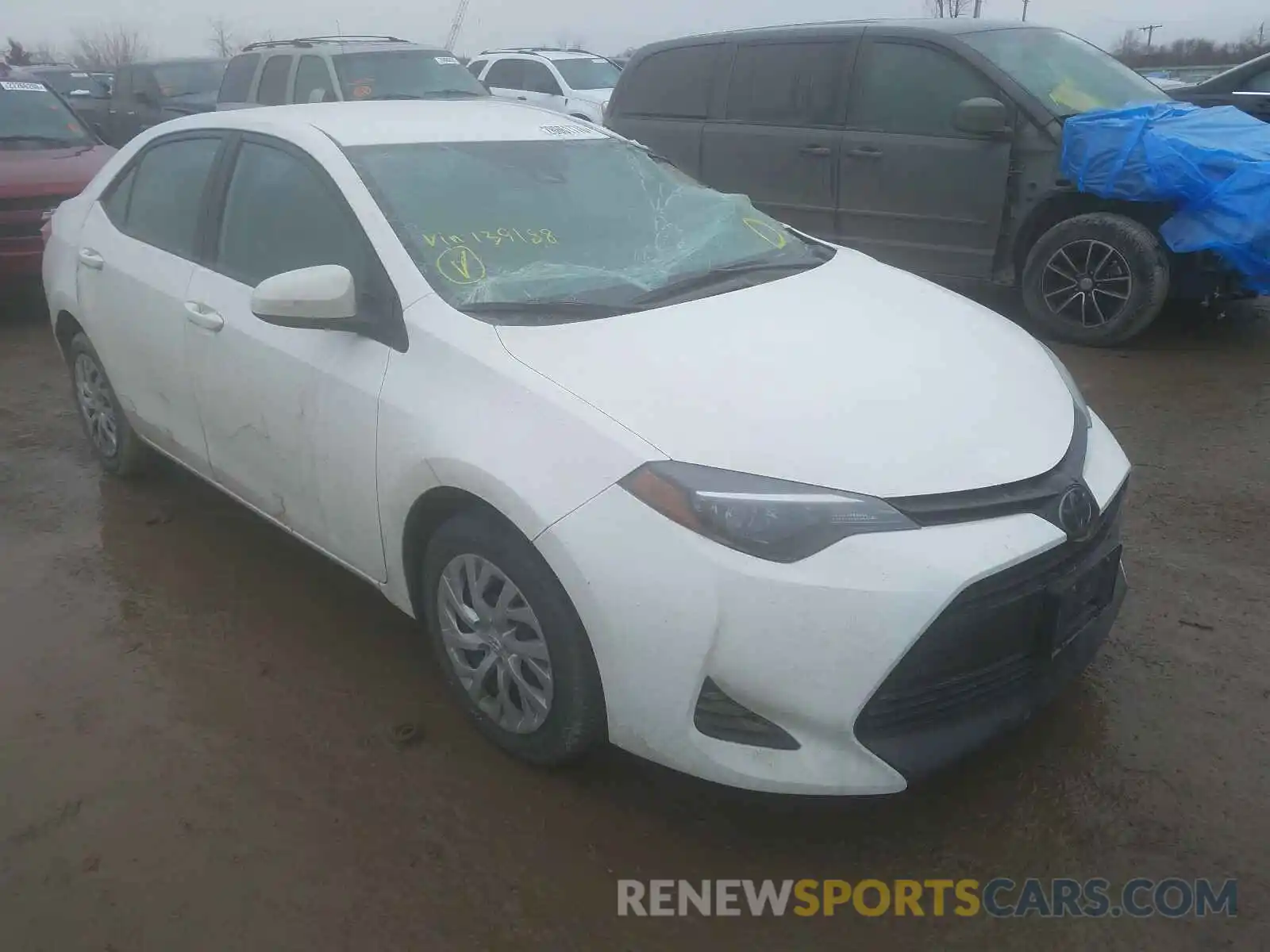 1 Photograph of a damaged car 2T1BURHEXKC139188 TOYOTA COROLLA 2019