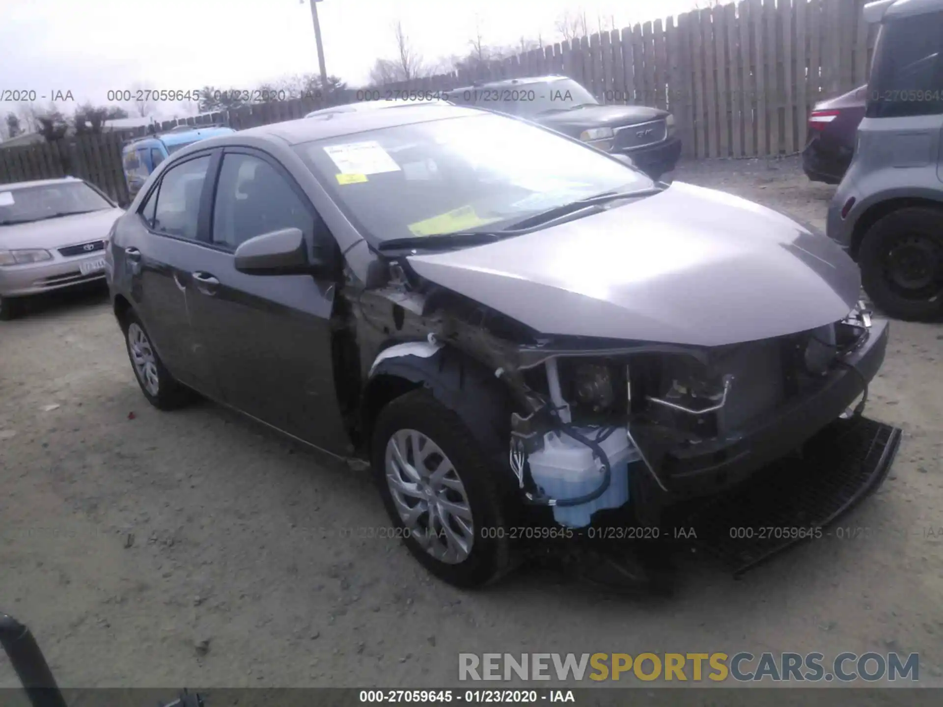 1 Photograph of a damaged car 2T1BURHEXKC139515 TOYOTA COROLLA 2019