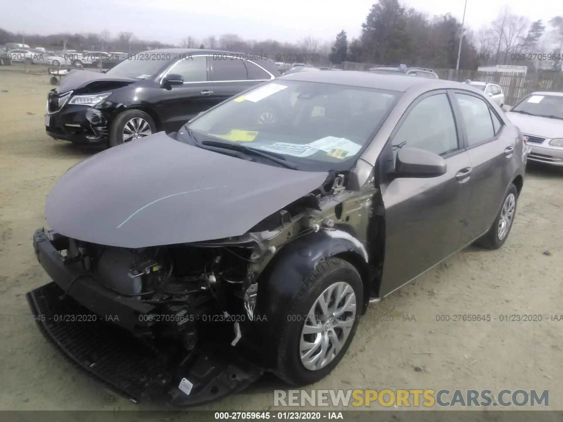 2 Photograph of a damaged car 2T1BURHEXKC139515 TOYOTA COROLLA 2019