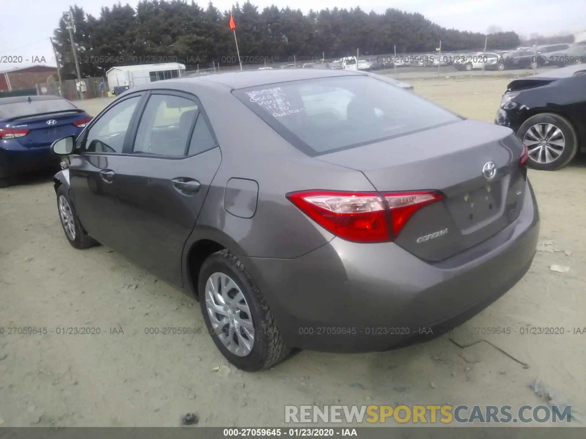 3 Photograph of a damaged car 2T1BURHEXKC139515 TOYOTA COROLLA 2019