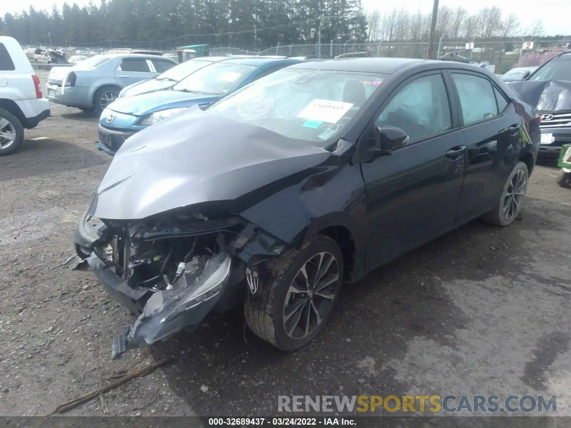 2 Photograph of a damaged car 2T1BURHEXKC139918 TOYOTA COROLLA 2019